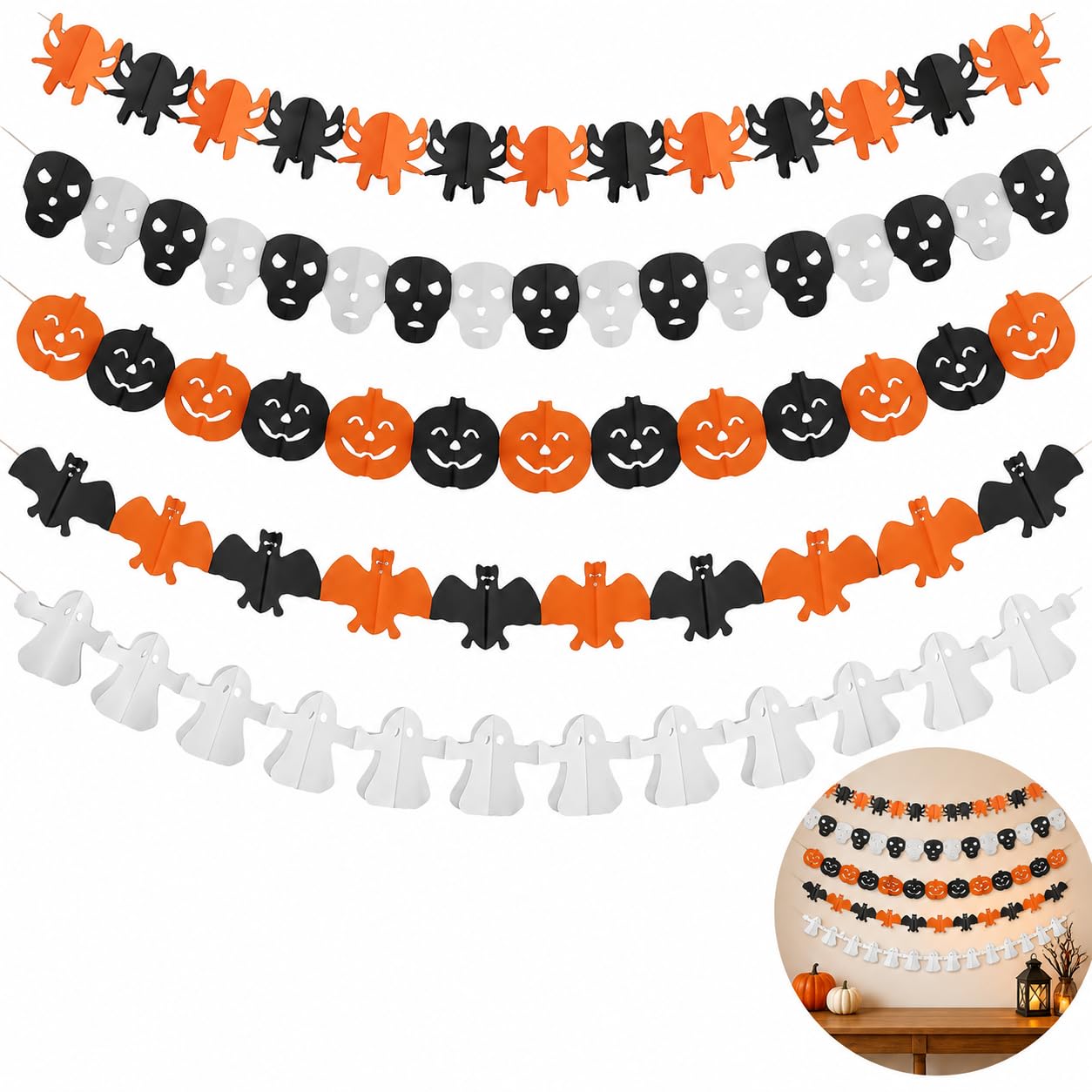 Halloween Banner, Halloween Decorations, Halloween Bunting
