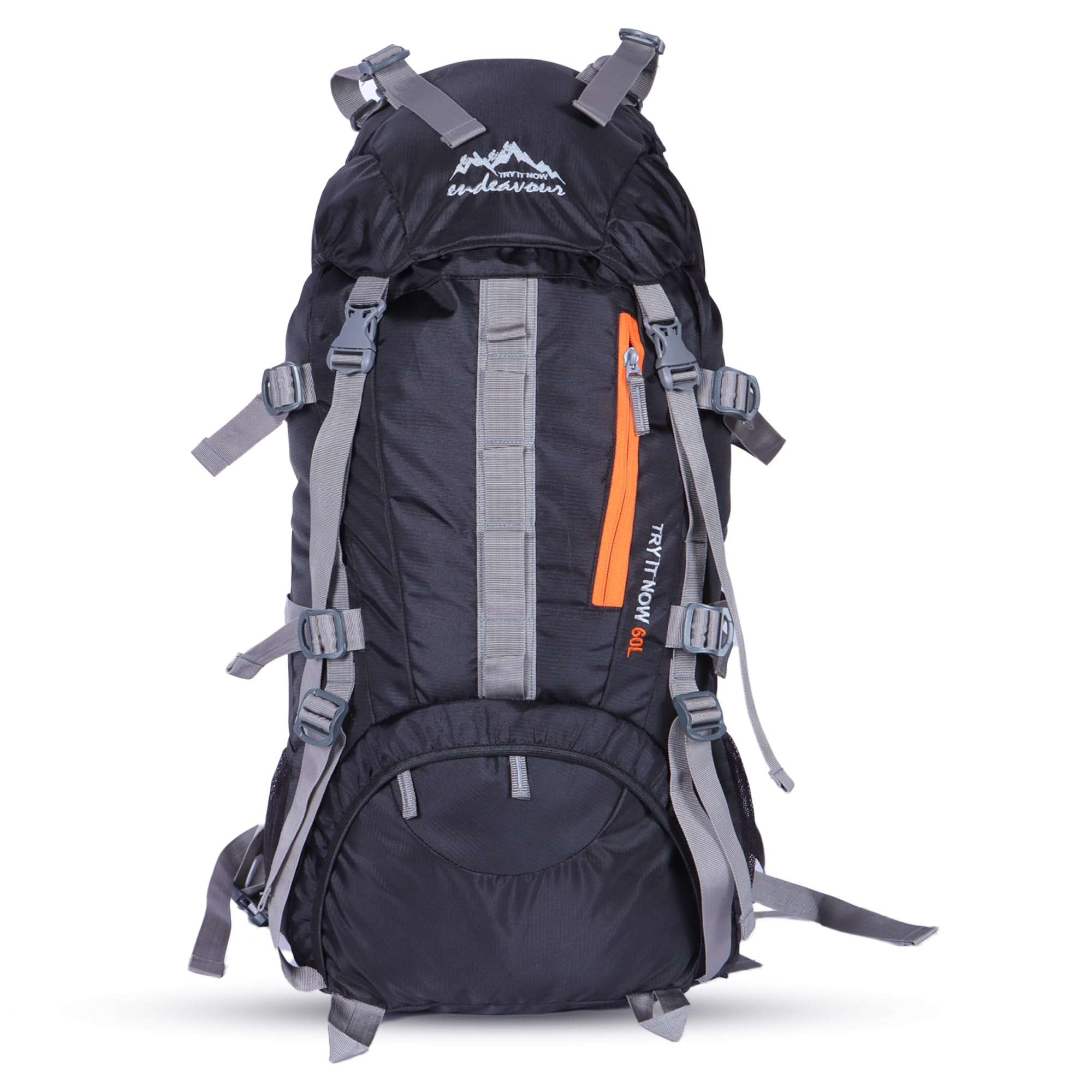 Endeavour Snow 60 Ltr Rucksack for Trekking and Travel | Laptop Sleeve | Water Repellent | Rain Cover | 2 Year Warranty-image-6