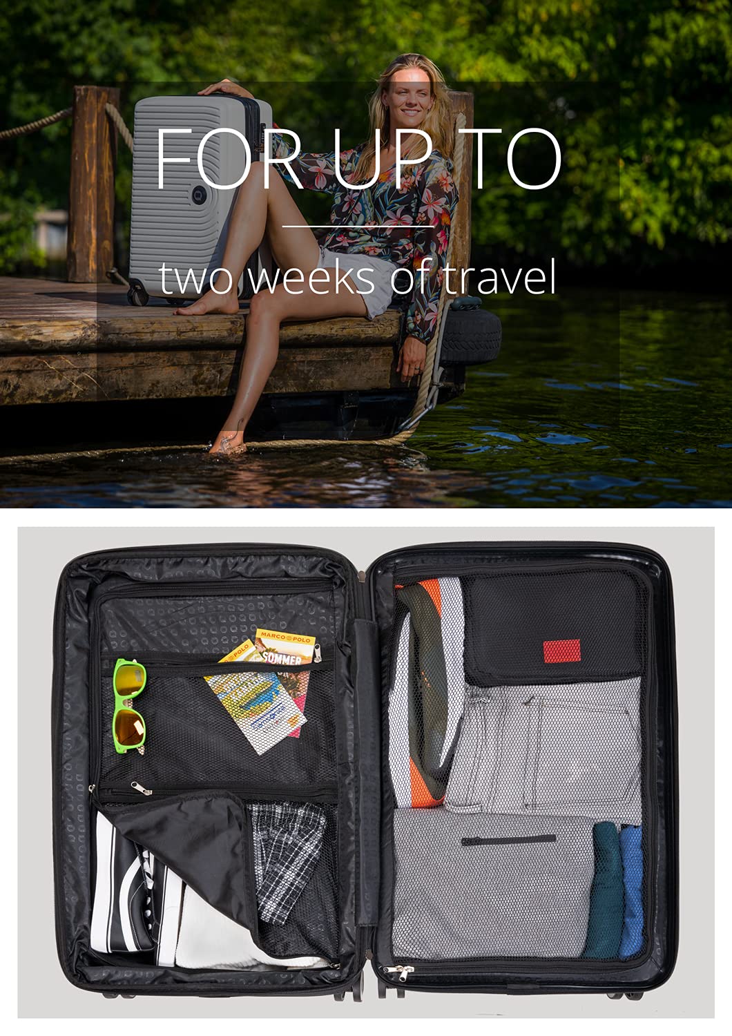 Hauptstadtkoffer - Mitte - Valise Moyenne à Coque Rigide, TSA, 4 Roues, Bagage en soute avec Extension de Volume de 8 cm, 68 cm, 88 L, Champagne - 3