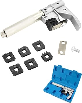 QWORK 7402 Universal Outside Thread Chaser, Heavy Duty Thread Repair Tool for 1-1/4" to 5" O.D, 1 Set