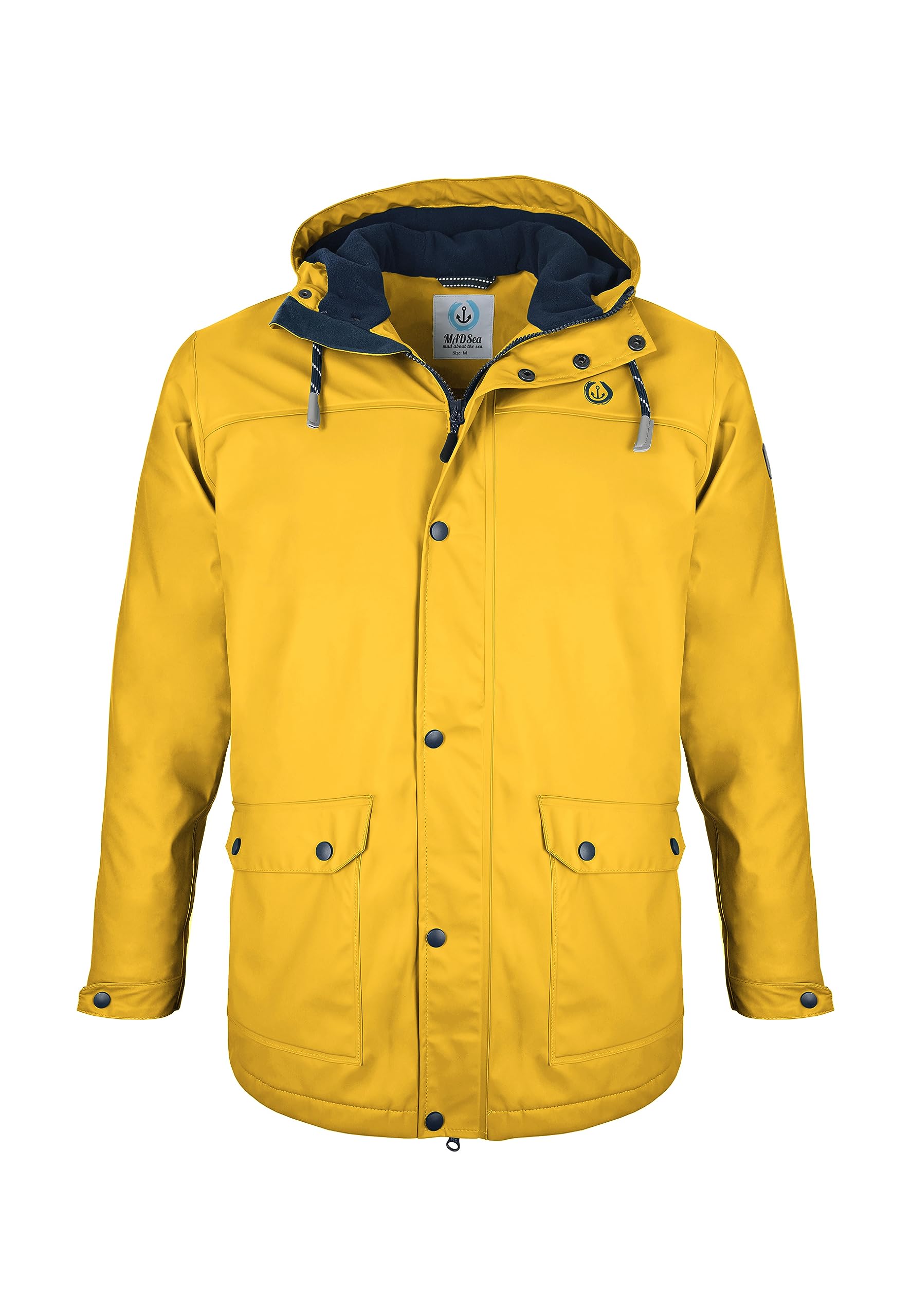 MADSea Herren Regenjacke Friesennerz warm mit Fleece gefüttert