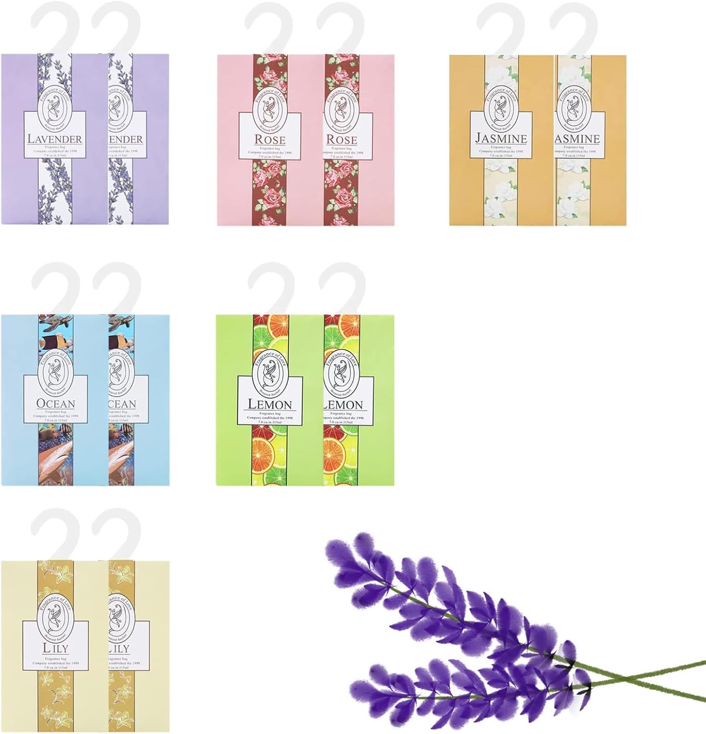 12 Pack Sachets With Hanging Sachets Aromatherapy Fragrance, Sachet ...