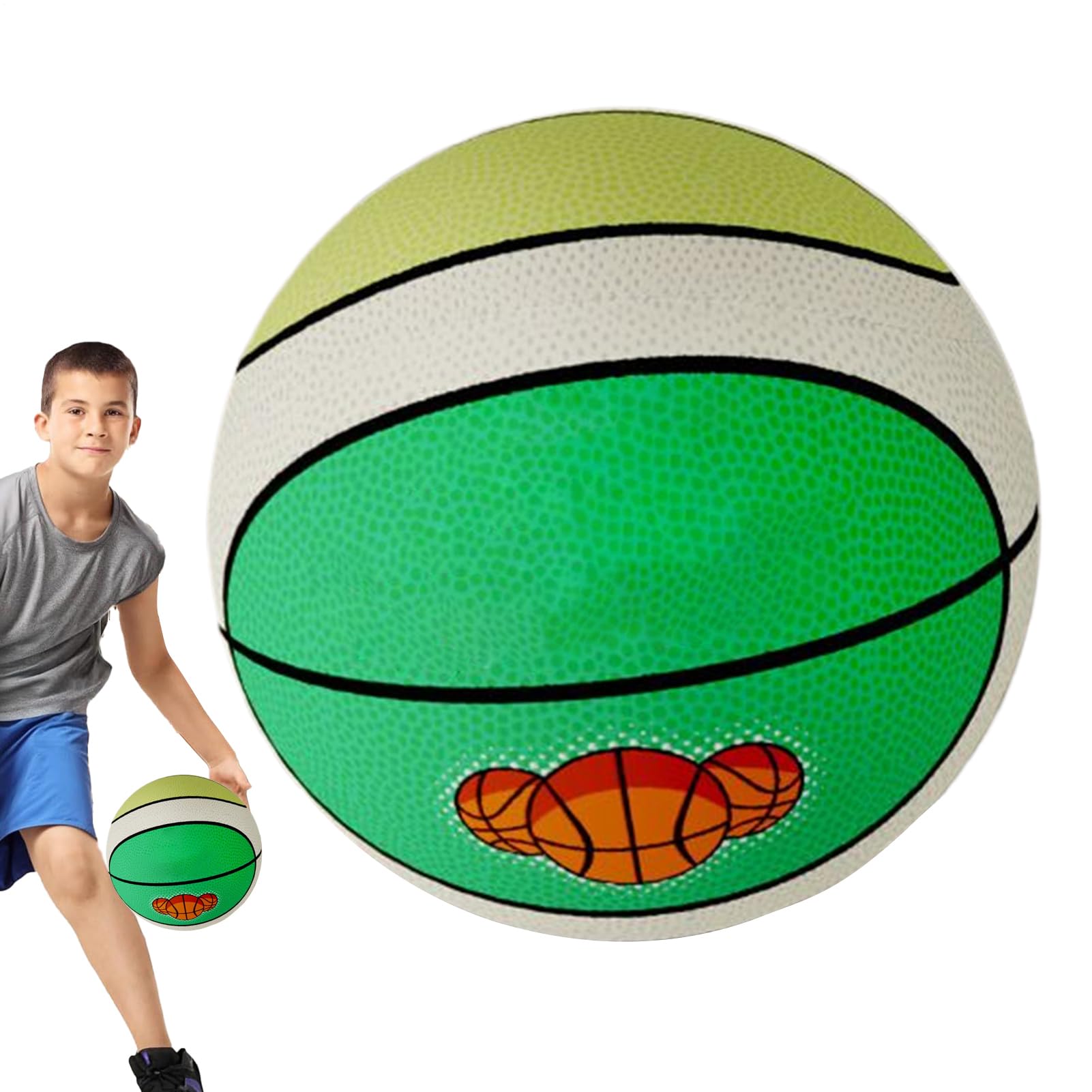 Generico Palla Basket Silenziosa - Palla Morbida Per Interni,Giocattolo in Schiuma con Assorbimento Urto 3-12 Anni Palla Spugna per Allenamento Bambini Parquet Moquette Pavimenti Casa