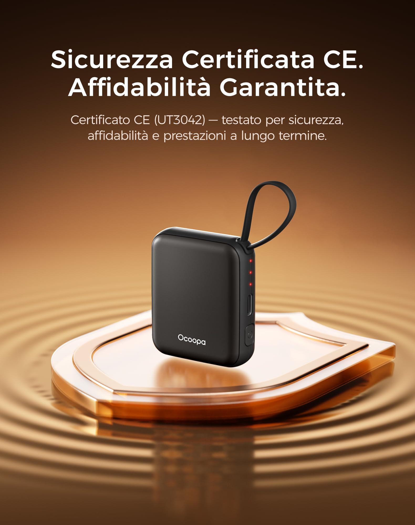 OCOOPA Scaldamani Elettrico 2 Pezzi, Portatile Scalda Mani USB Ricaricabile 4000mAh, 3 Livelli fino a 52°C, Utile Regalo di Natale, Ideale per Sci Invernale, Viaggi e Attività all’Aria Aperta,UT5 Nano