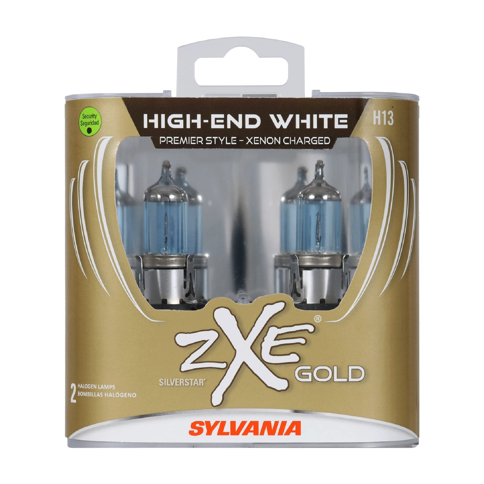 SYLVANIA SilverStar zXe GOLD H13 Xenon Charged Headlight Bulbs
