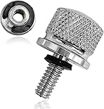 Stainless Motorcycle Seat Bolt Kit, 1/4-20 Thread Fender Seat Nut Kit Compatible with Harley Davidson 1996-2024, Silver