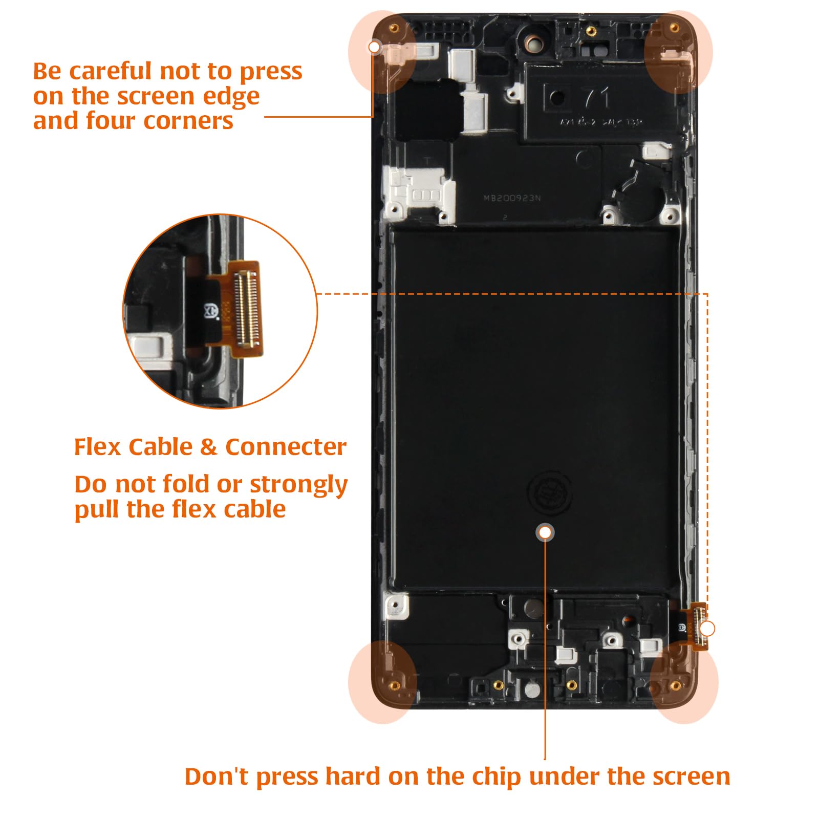 Amazon.com: A-MIND for Samsung Galaxy A71 A715 (TFT with Frame