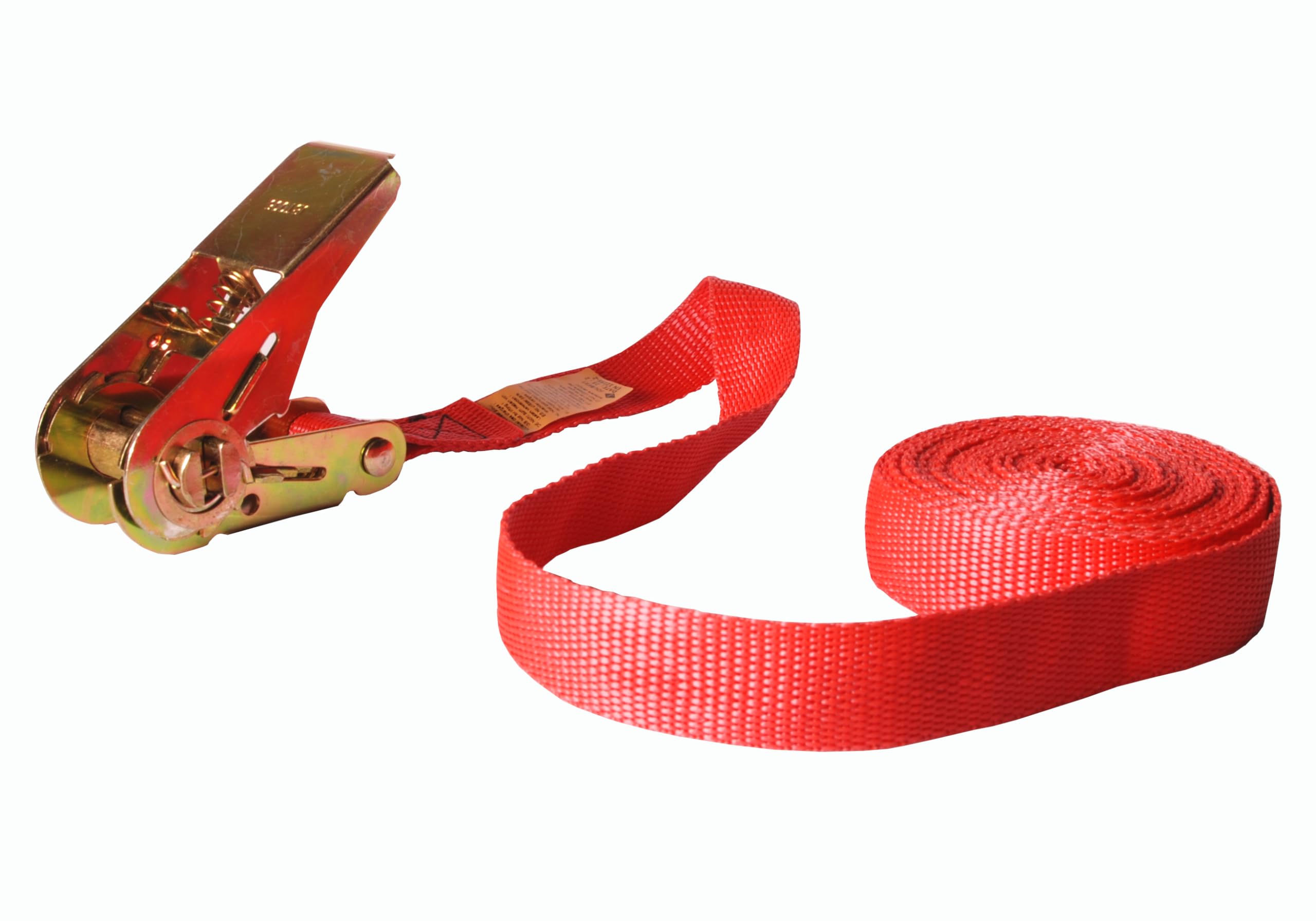Strap with ratchet tensioner