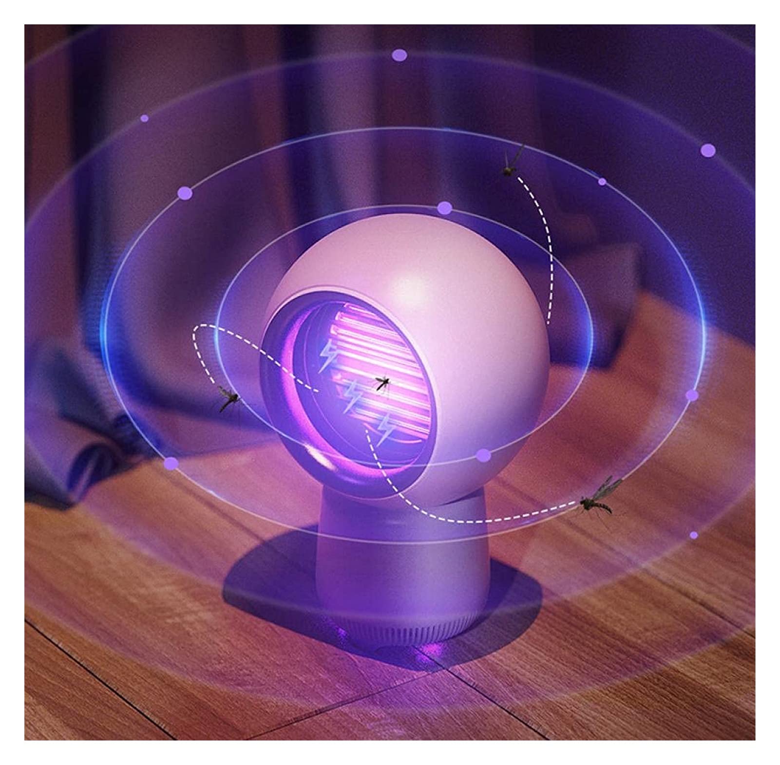 Lampada elettrica antizanzare ricaricabile Camera da letto di casa Cattura zanzare all'aperto Repellente per zanzare Tipo di scossa elettrica Sicurezza Trappola per zanzare per grandi aree Repellente