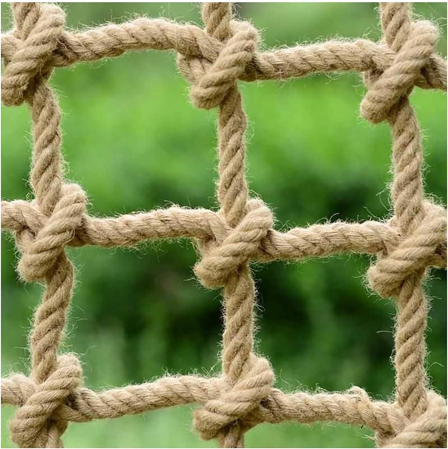 Kletter-Gepäcknetz, robustes Bindfaden, Kletternetz, Outdoor-Hängematte, Spielplatz, Vogelnetz (Farbe: 2 x 2 m, Größe: 10 mm x 20 cm)