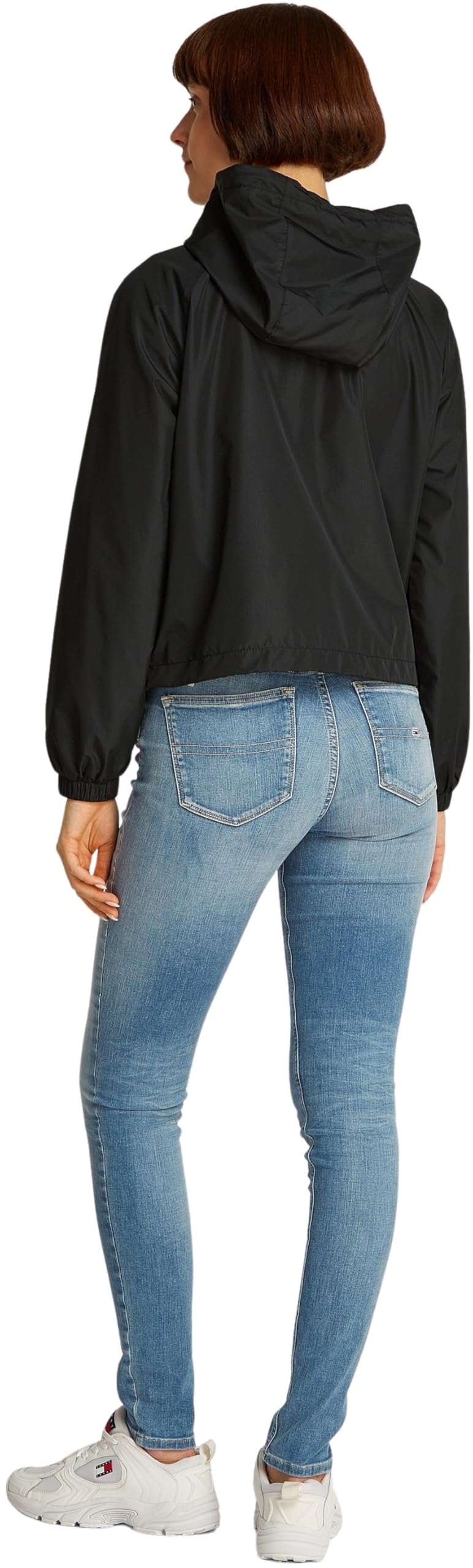 Tommy Jeans Donna Giacca a Vento Essential con Cappuccio