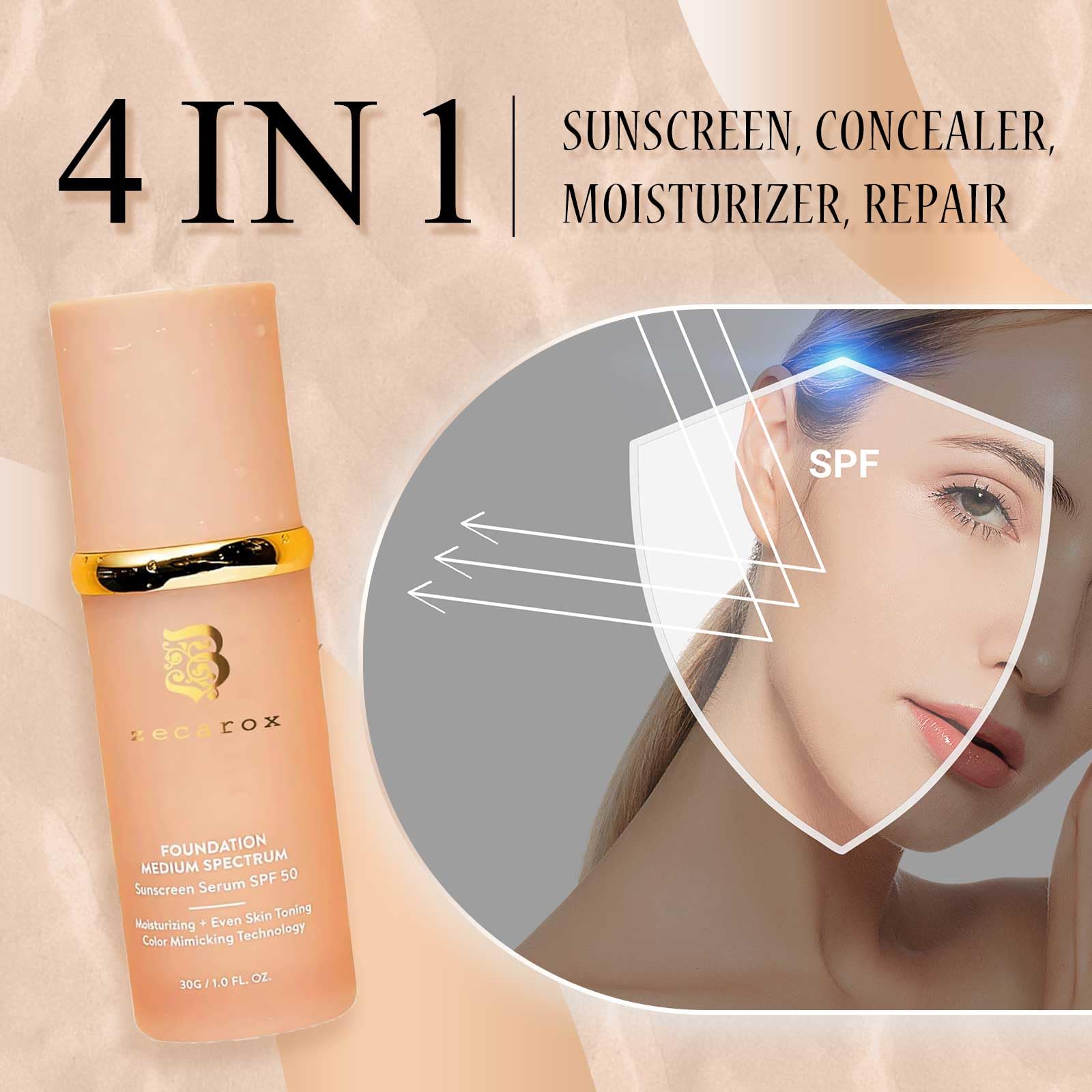 Amazon.com : 4 in 1 Color Changing Foundation Liquid,Hydrating