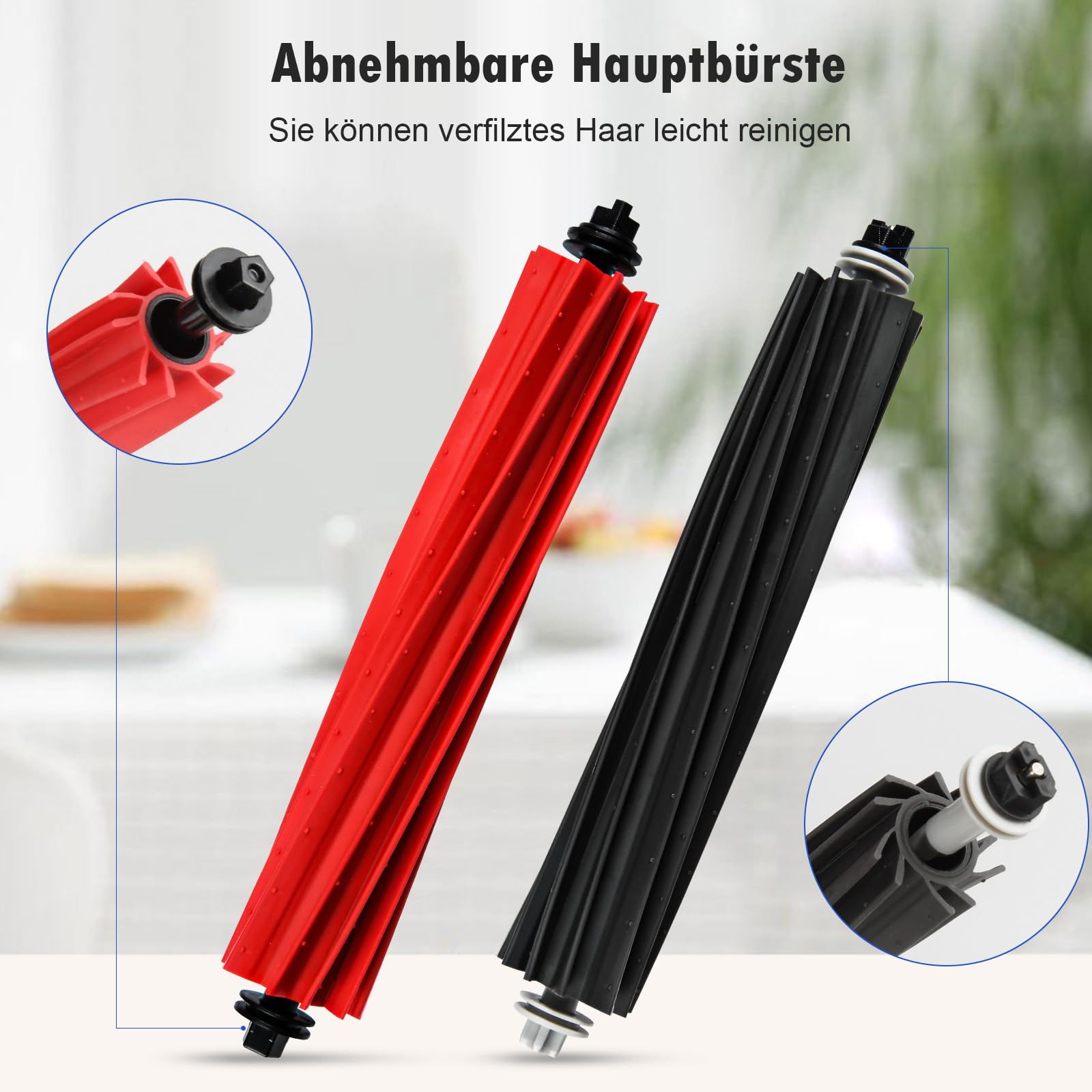 Roborock Dual Main Brush Replacement For S8 MaxV/Max Ultra – Anti-Tangle Roller Brush Set - View #3
