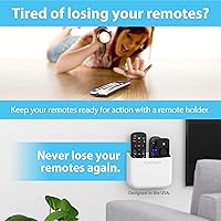 Vista 2 de TotalMount Soporte para control remoto sin agujeros – Elimina la necesidad de perforar agujeros en tu pared