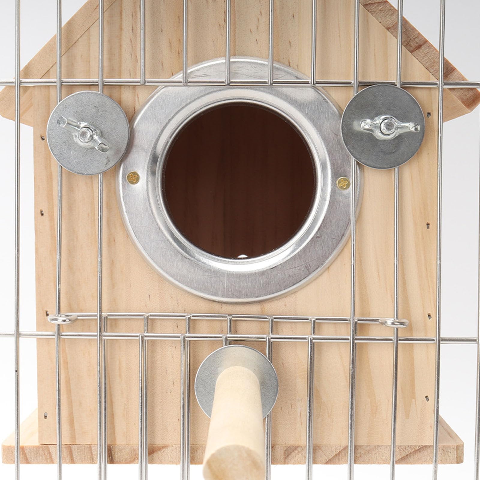Caja de cría Loros Madera y Metal | Cría de loros al aire libre: caja nido for pájaros de madera