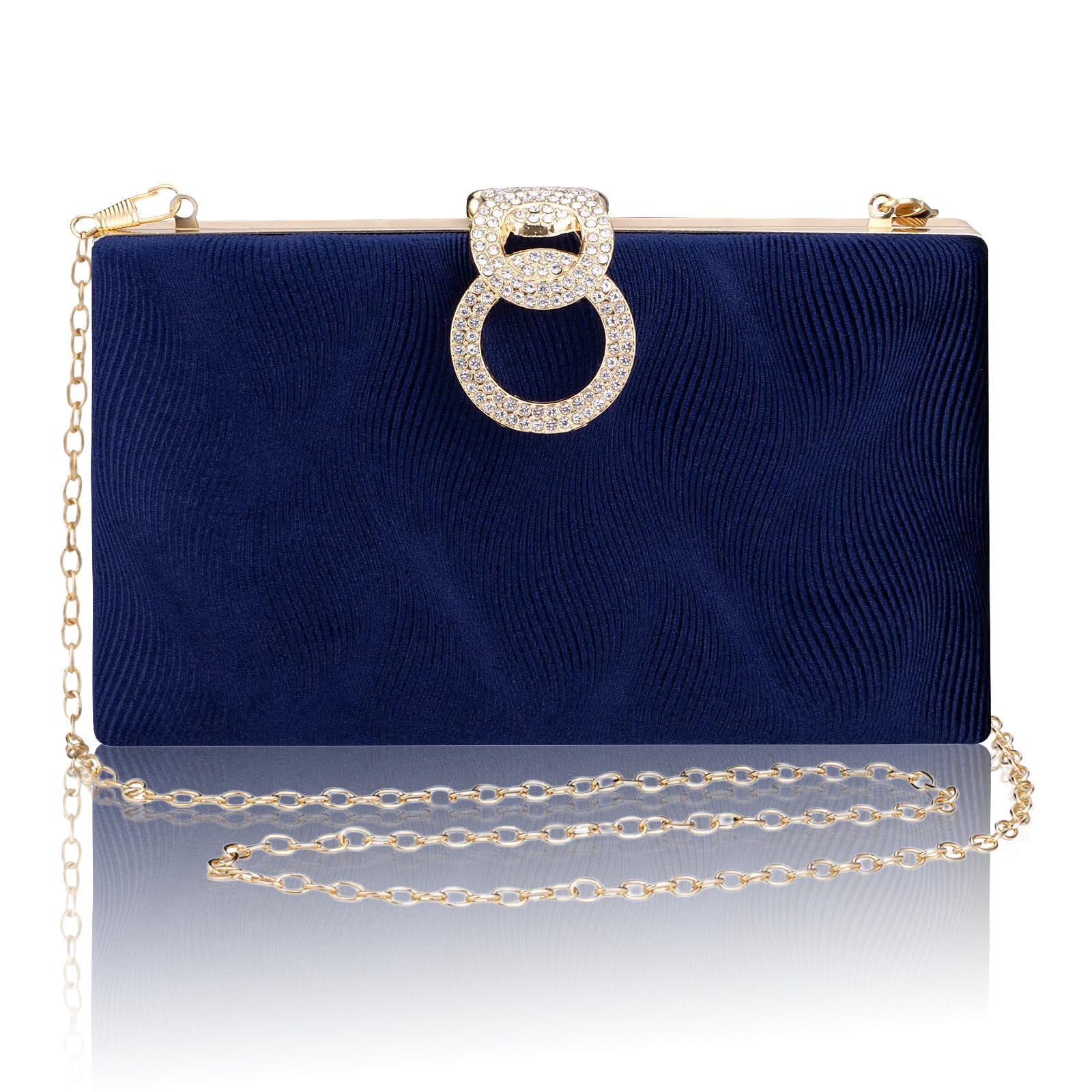 Gets Evening Clutch Purses for Women Handbags for Formal Bridal Wedding Party Cocktail Prom Small Crossbody Bag with Chain