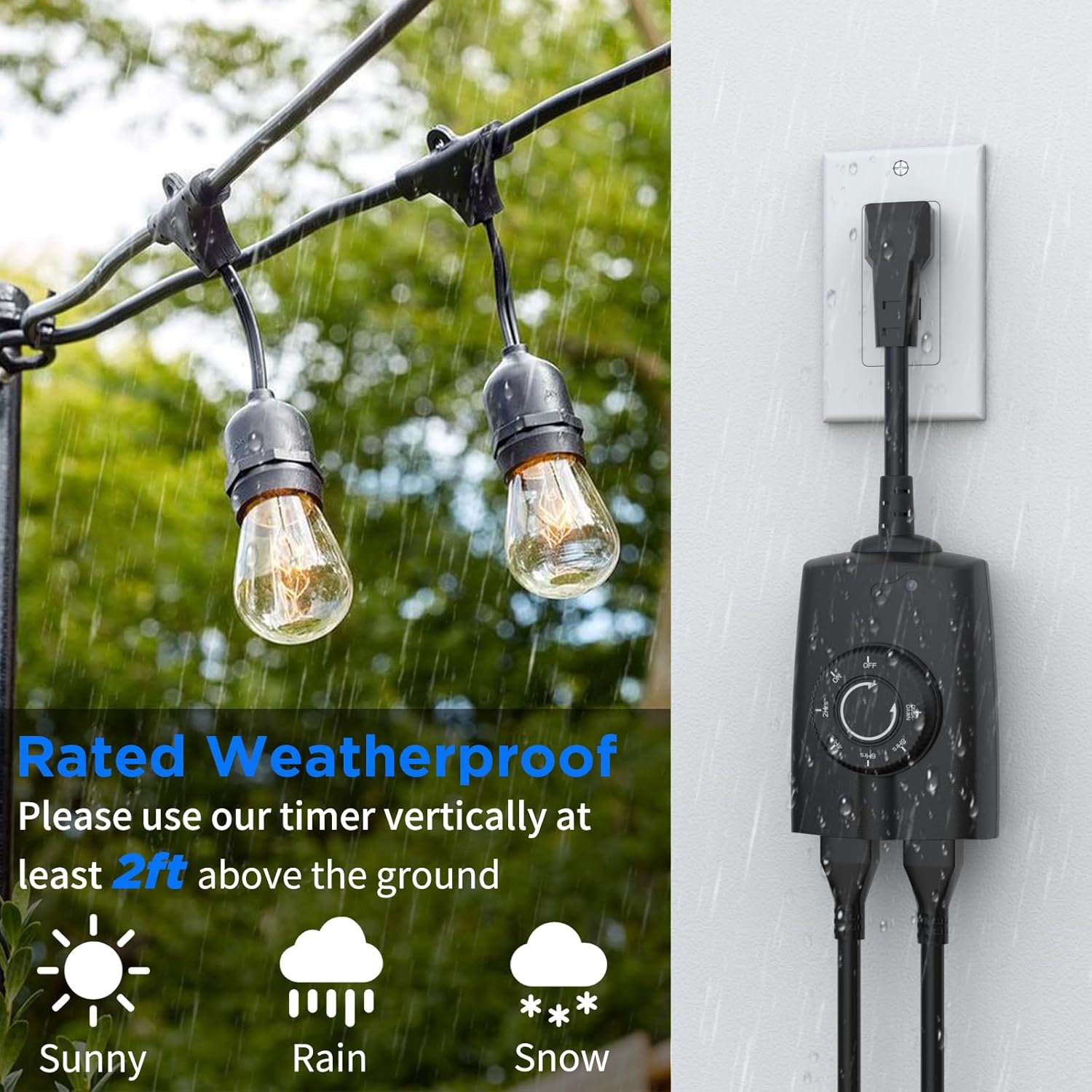 G-Homa Outdoor Timer Weatherproof Installation