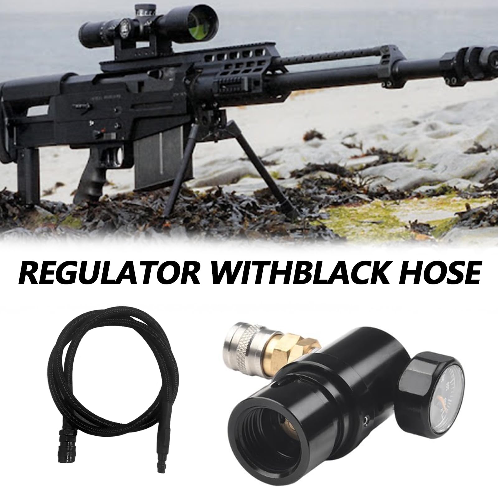 Compresor De Aire Pcp Para Paintball, Regulador De Tanque De Aire, Regulador De Aire Hpa Micro Mr, ManóMetro De 2000 Psi, Regulador De Tanque De Aire De Paintball E Indicador De VáLvula