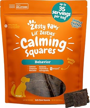 Zesty Paws Calming Chews for Dogs - Dog Calming Supplement, Chicken 10oz