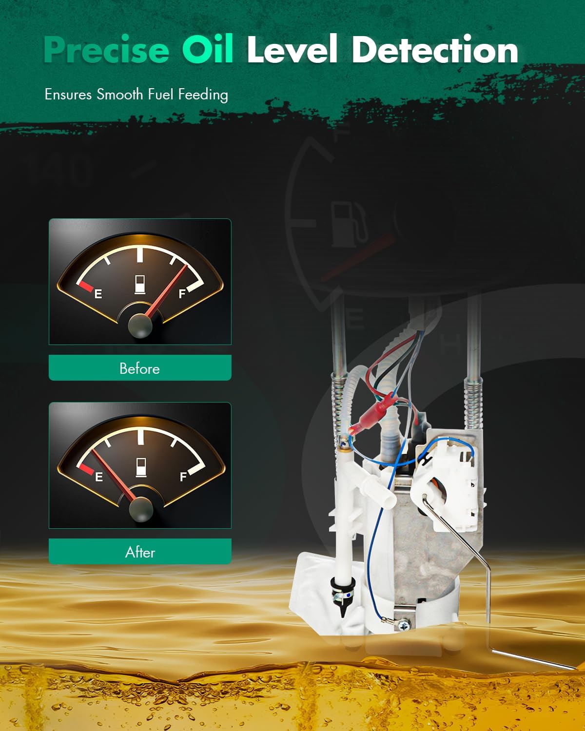 SCITOO Fuel Pump Electrical Assembly High Performance for 2010 for Ford for Mustang 4.0L,2010 for Ford for Mustang 4.6L, E2555M