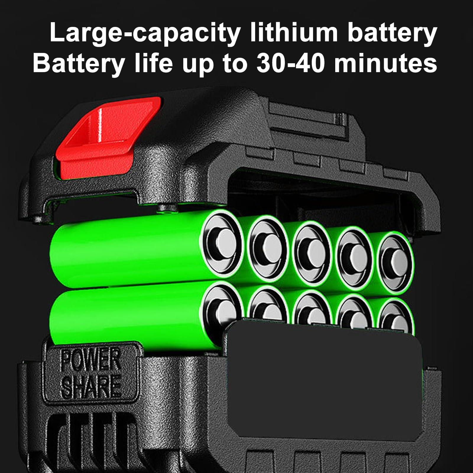 Soffiatore a Batteria con 2 Batterie da 21 V e Caricabatterie Inclusi, Soffiatore Foglie 130.000 Giri/min, Velocità Regolabile, per la Pulizia del Patio