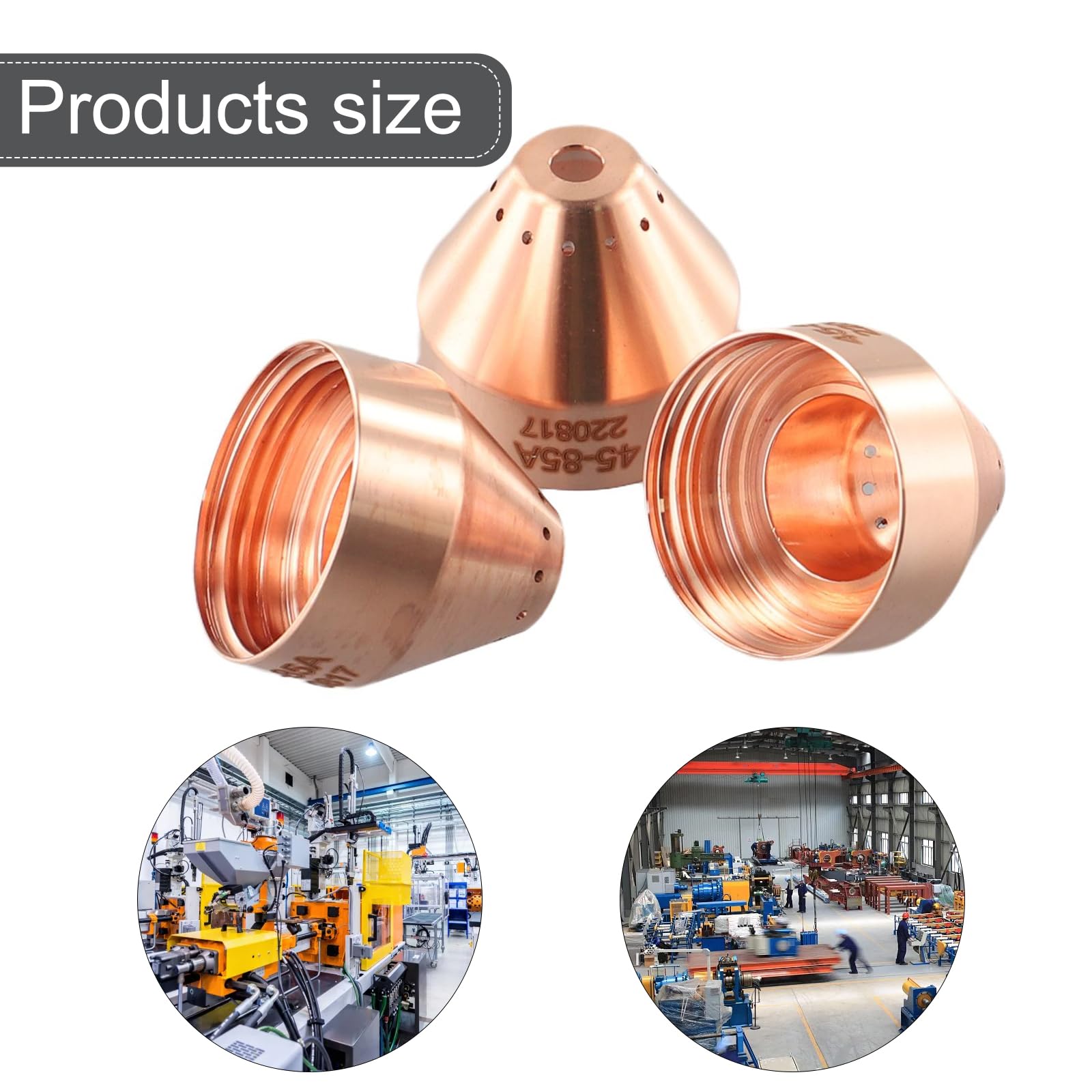 10Pcs 220817 Plasma Cutter Shield Fit For 45XP6585105 Plasma Cutter Machine Mechanized Plasma Cutting Torch Consumable product thumbnail 7