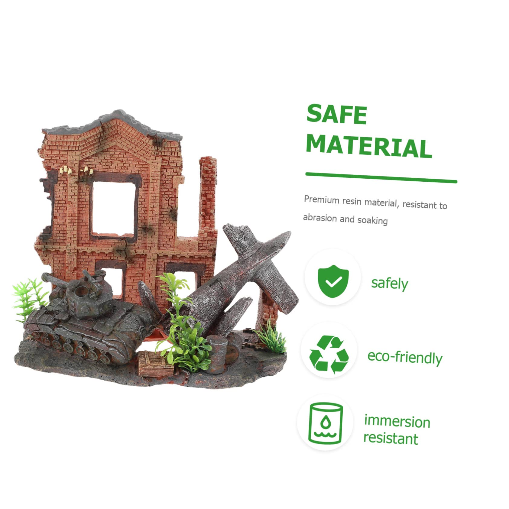 Toddmomy 1pièce Décoration Aquarium Résine Ornement pour Poisson Accessoire De Paysagisme pour Aquarium Décor Naturel Et Vivant pour Amateurs De Poissons