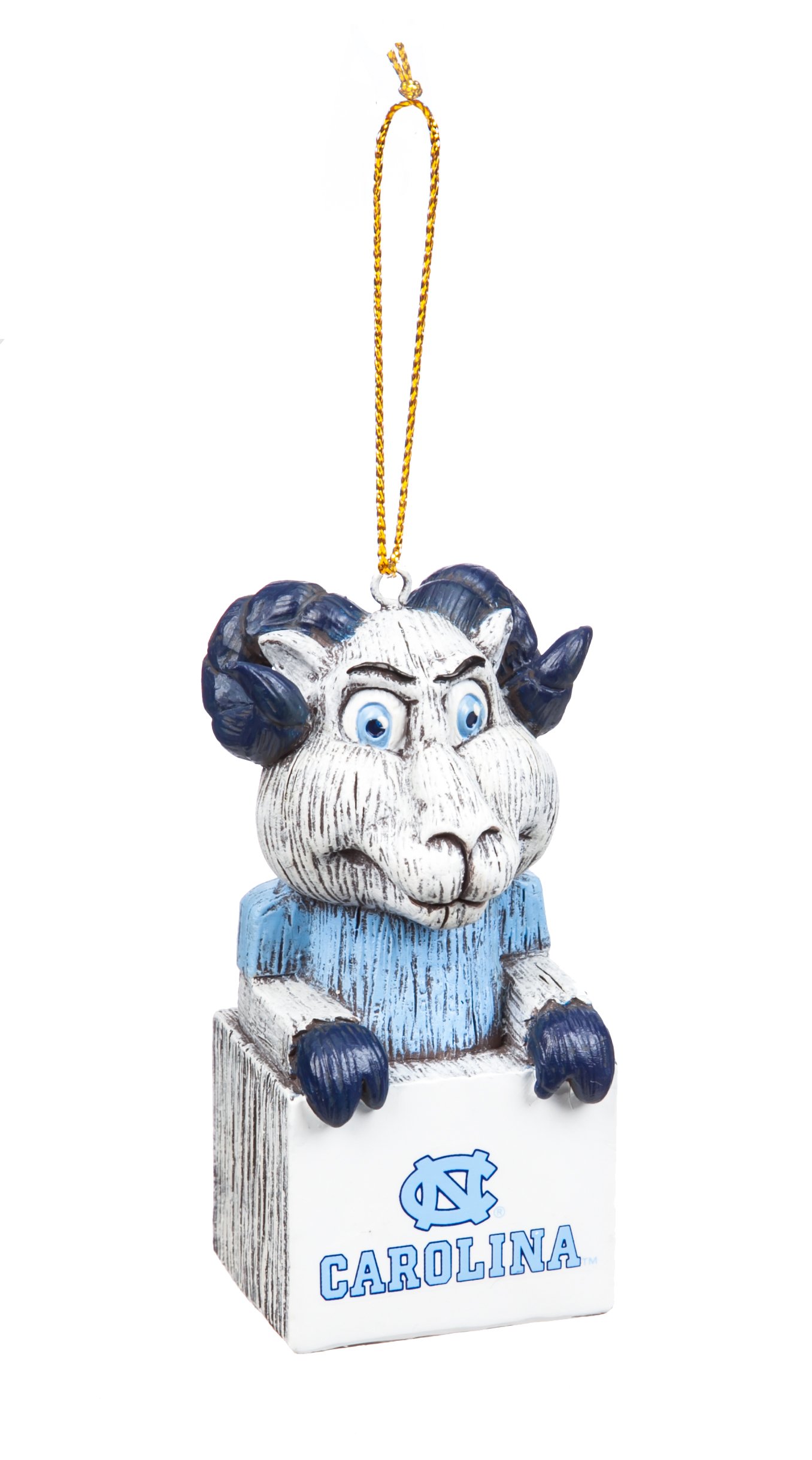 Evergreen Enterprises Team Sports America North Carolina Team Mascot Ornament, One Size, Team Colors