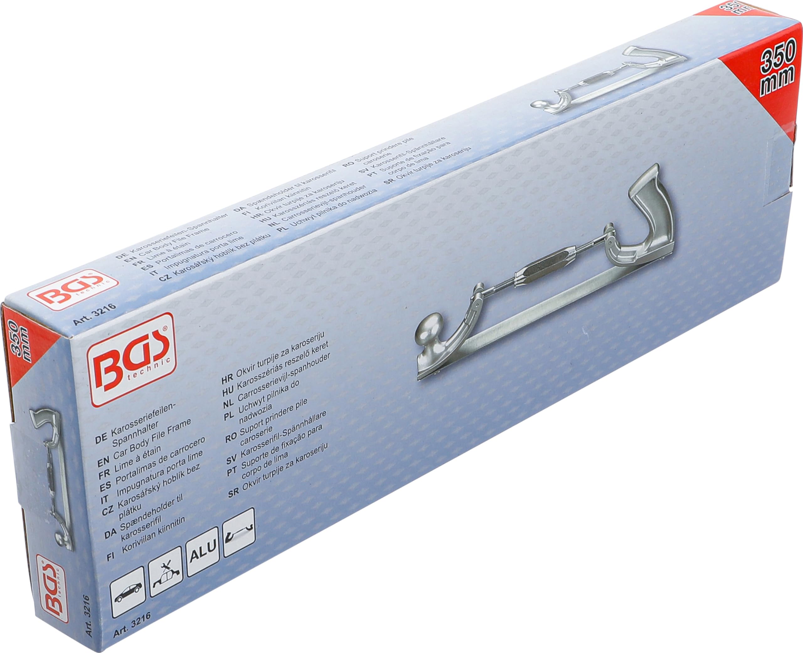BGS 3216 | Portalimas de carrocero | Ajustable, sin hoja de lima, aluminio fundido a presión
