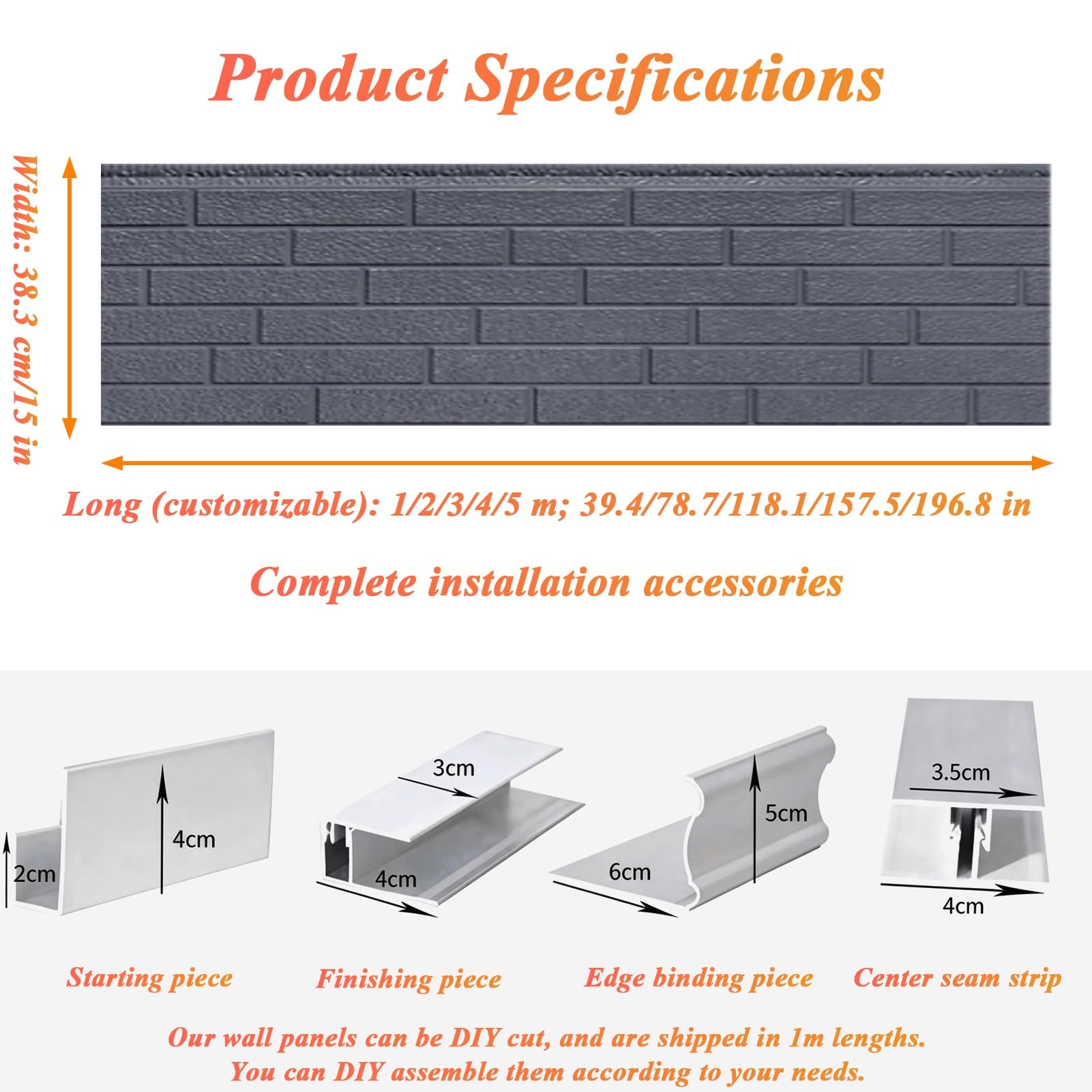 Paneles Decorativos para Pared Exterior, Aspecto Piedra, 1,6 cm de Espesor | Revestimiento de Paredes de Poliuretano Impermeable Aislante Termico para Casas Prefabricadas, Personalizable