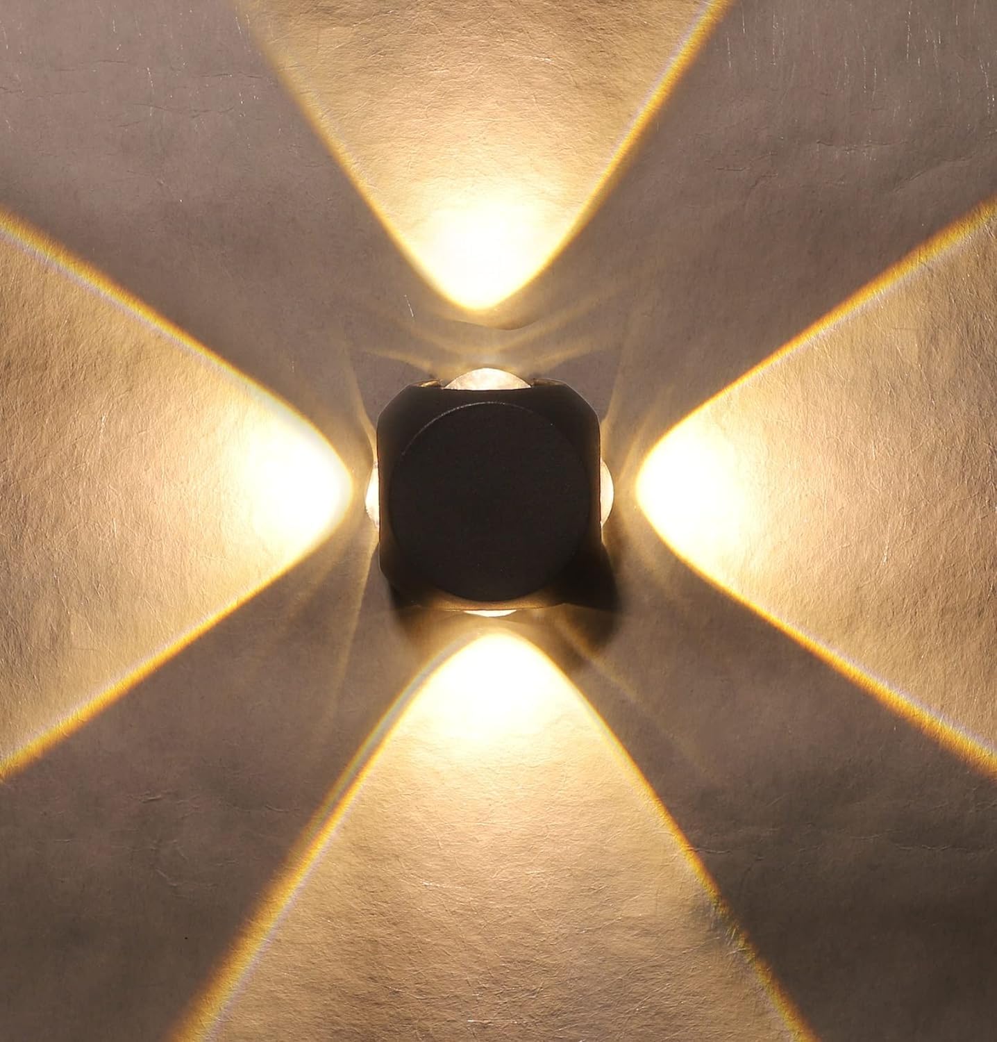 LED Outdoor Up/Down Wall Light - 6W, Warm White, (4 Multi-Directional Beams), IP65 Waterproof Plastic Body, Pack of 1 (2-Year Warranty)-image-39