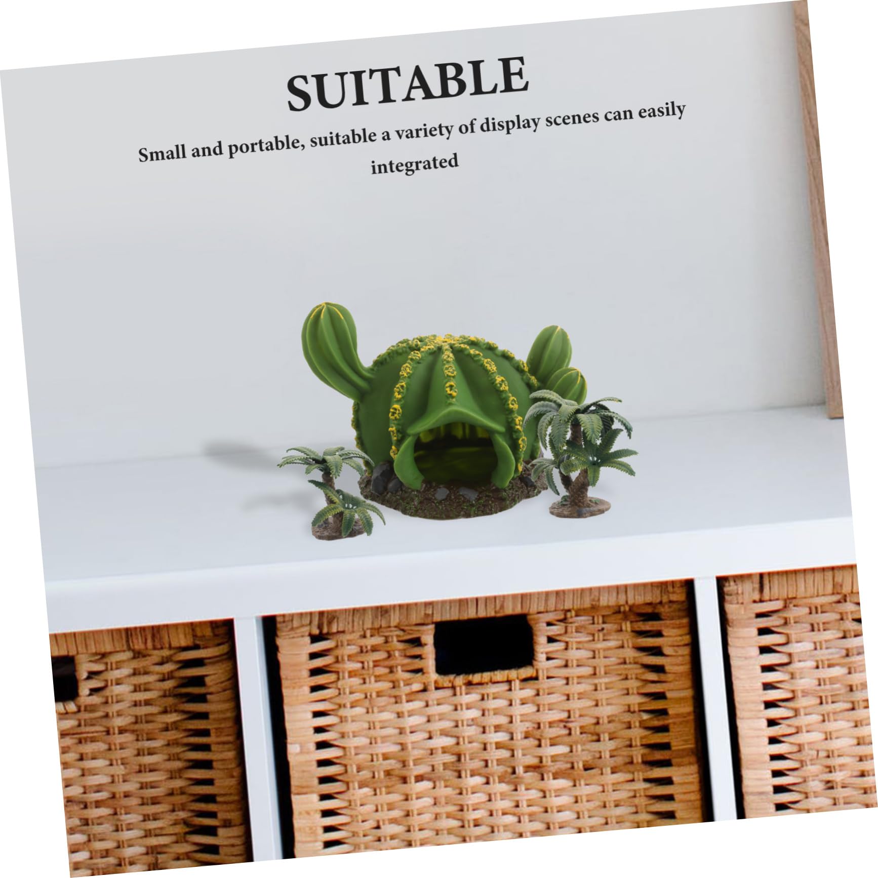 TOYANDONA 3pezzi Alberi in Miniatura di Realistiche Decorazioni Paesaggistiche per Acquari e Habitat di Rettili Accessori per Cactus e Piante del Deserto in Miniatura