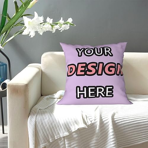 Miniatura 8 de Customized Pillow for Mother's Day Add Your TextLogo Here Customized Photo Pillowcase for Chair and Couch 12''x12'' Purple