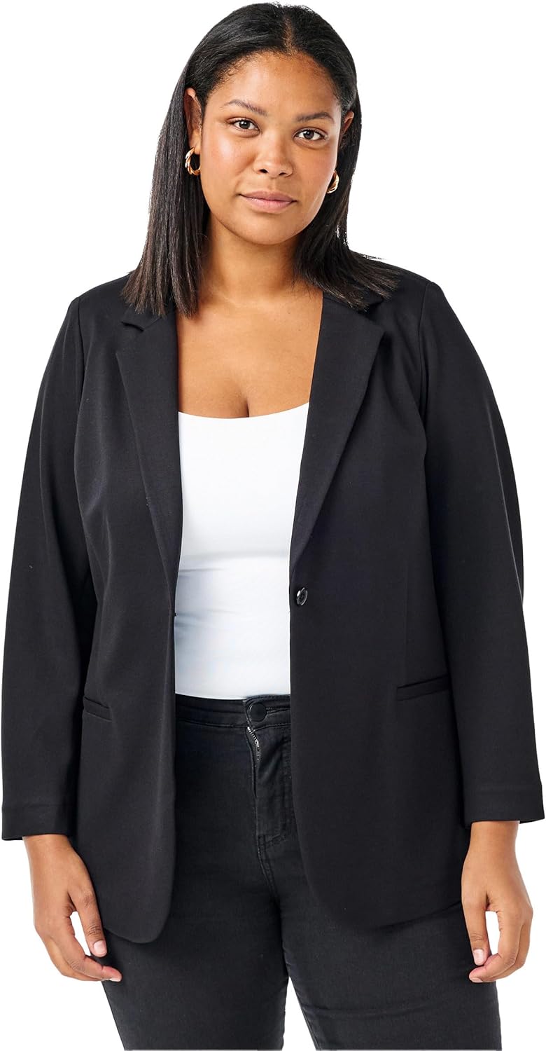 Zizzi Damen Große Größen Blazer Lange Ärmel Stretch Gr