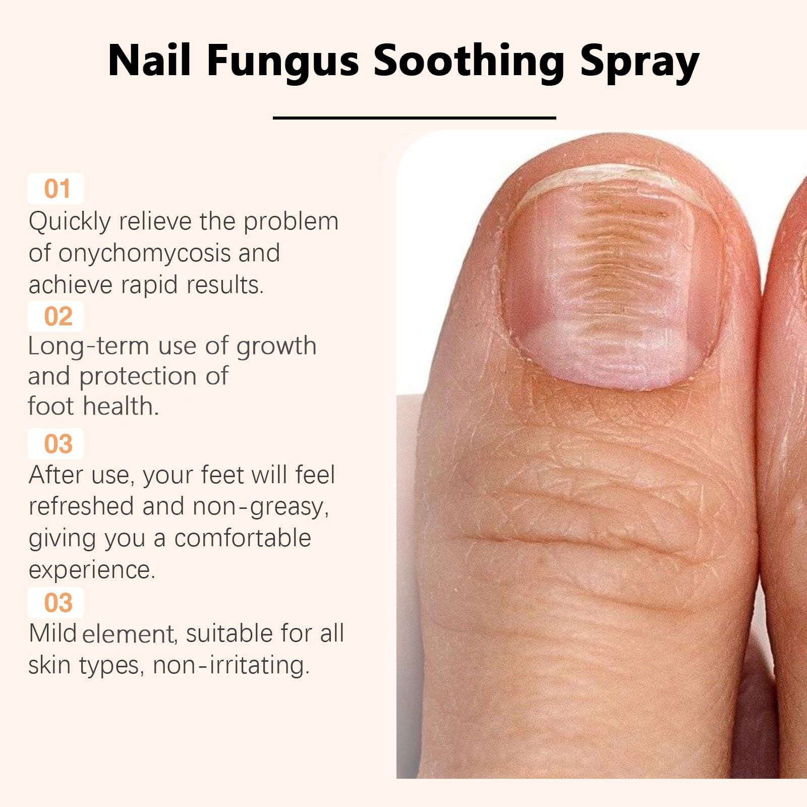 Timilk Advanced Nail Repair Spray, siero e rinforzante per unghie, idratante per unghie visibilmente più sane, nuovo trattamento lenitivo 2025, crescita sana con cura del piede e delle unghie (3 pezzi