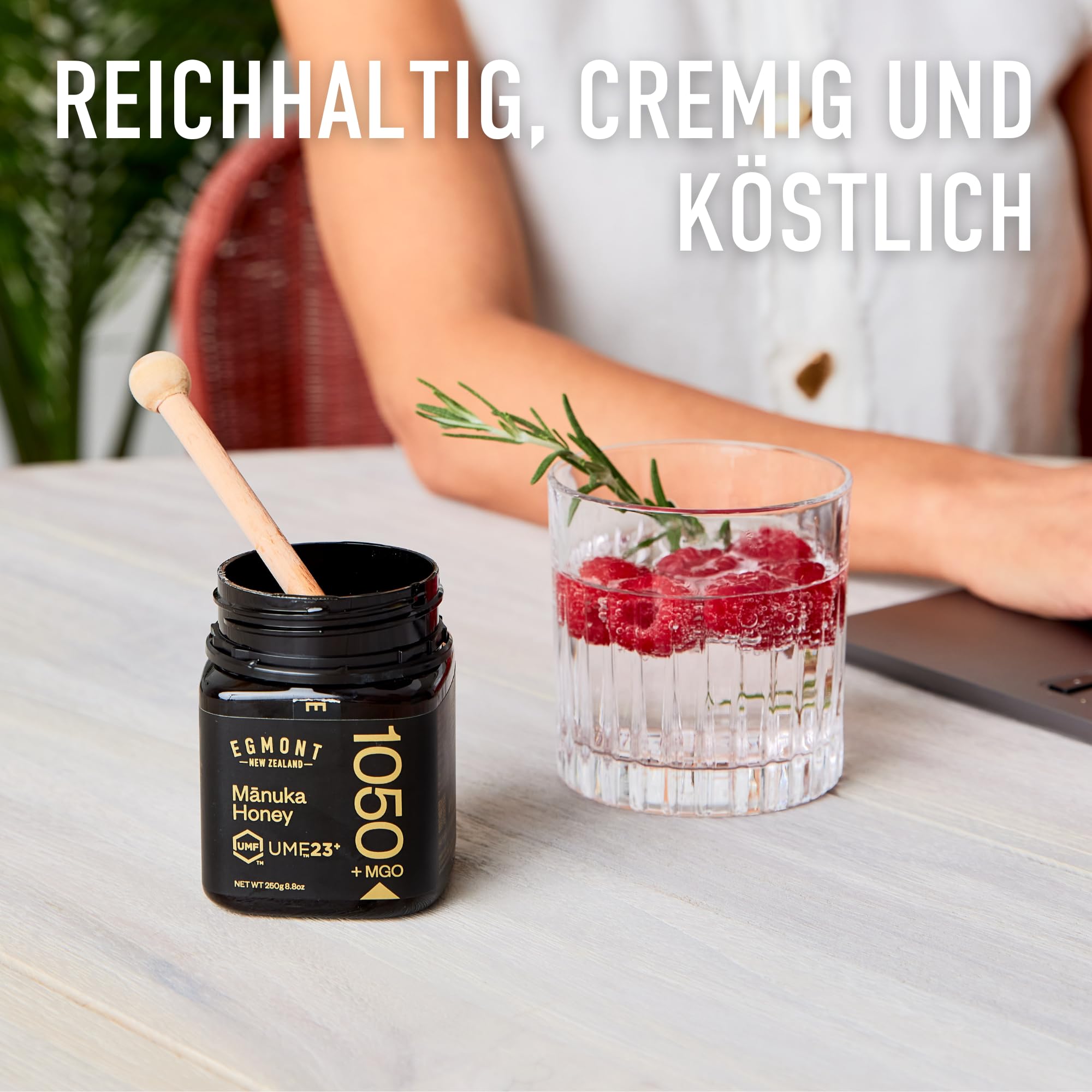 Egmont Honey Manuka Honig 1050+ MGO UMF 23+ original aus Neuseeland - *Limited Edition* | Hohe Intensität | Roh & Nicht Pasteurisiert | UMF 23+ | Monofloral Premium-Reserve | Rückverfolgbar | Nachhaltig hergestellt
