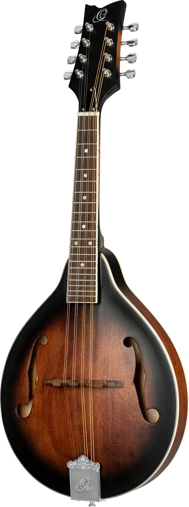 Ortega Guitars A-Style Mandoline Linkshänder – Akustisch, F-Holes – Americana Series – Fichte/Ahorn, Braun (RMA30-WB-L)
