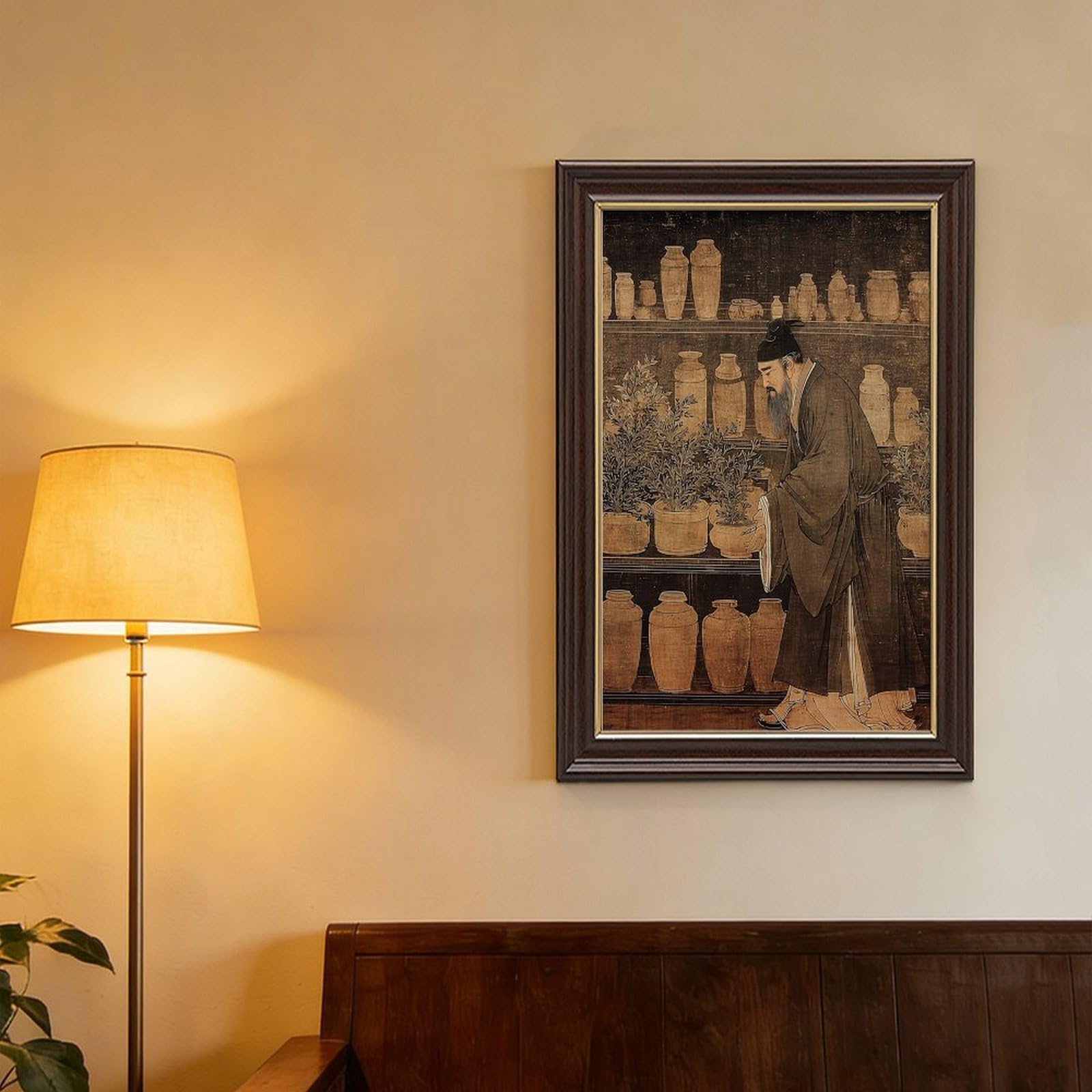 AYINUER Poster sur toile de poterie d'herboriste antique pour décoration de