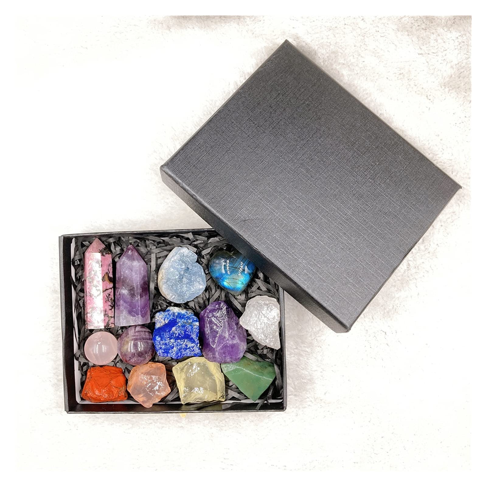 Quartz roche guérison reiki et tour pierres précieuses décor maison