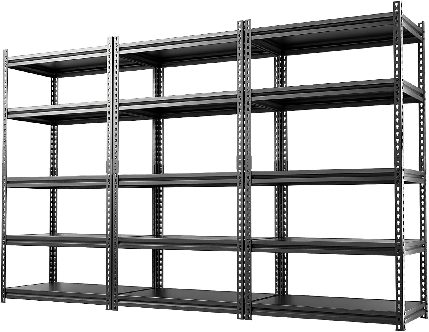 NAIZEA Storage Shelves for Garage, 5Tier Adjustable Metal