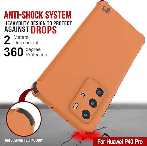Miniatura 5 de Punkcase Funda diseñada para Huawei P40 Pro Serie Sunsh funda protectora y ligera de TPU con esquinas de absorción de golpes compatible con Huawei