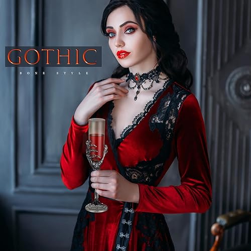 Miniatura 5 de 24 copas de Halloween de 4.6 onzas con mano de esqueleto, copas de champán de plástico, copas de Halloween para decoración de fiesta de Halloween,