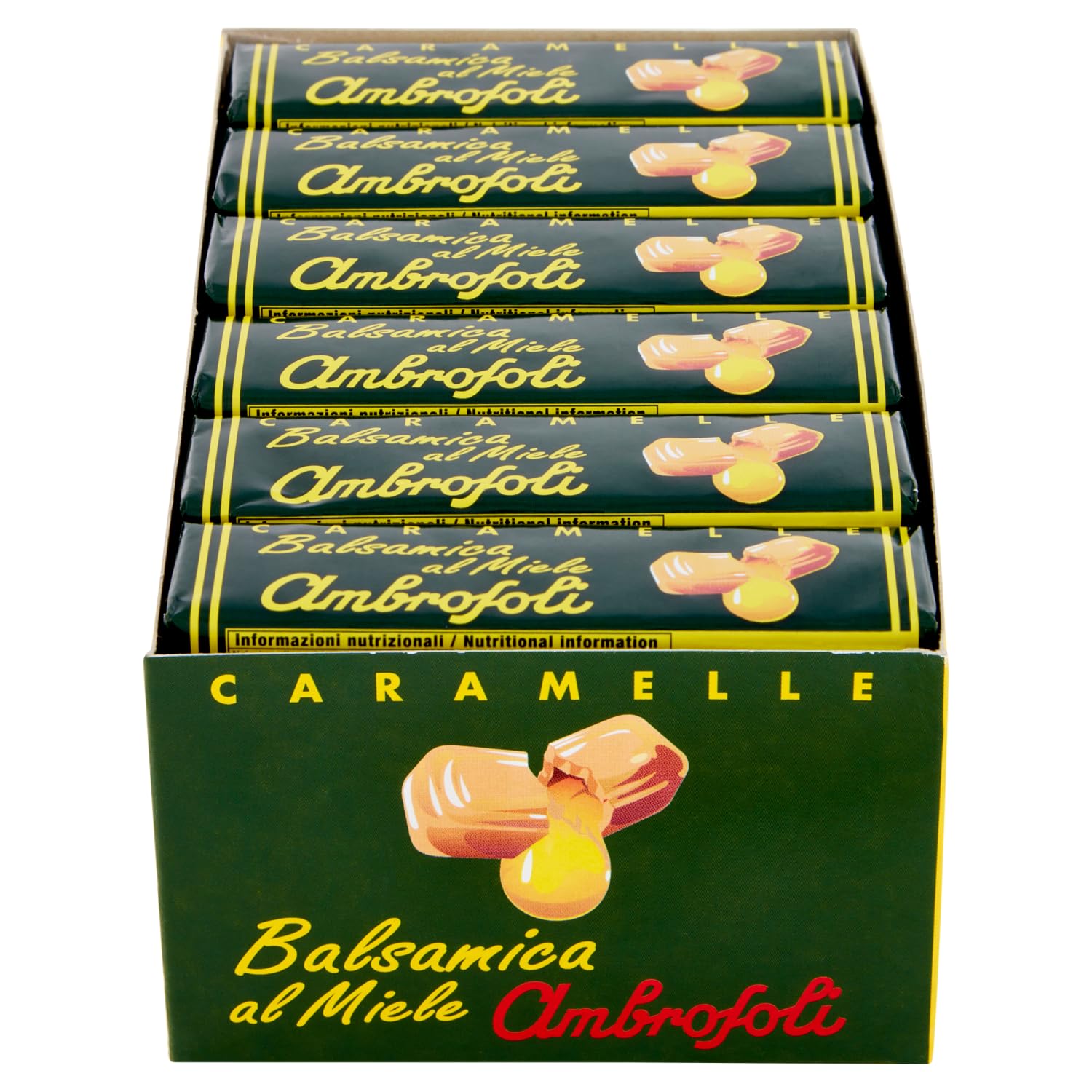 Box da 24 stick caramelle balsamiche al miele