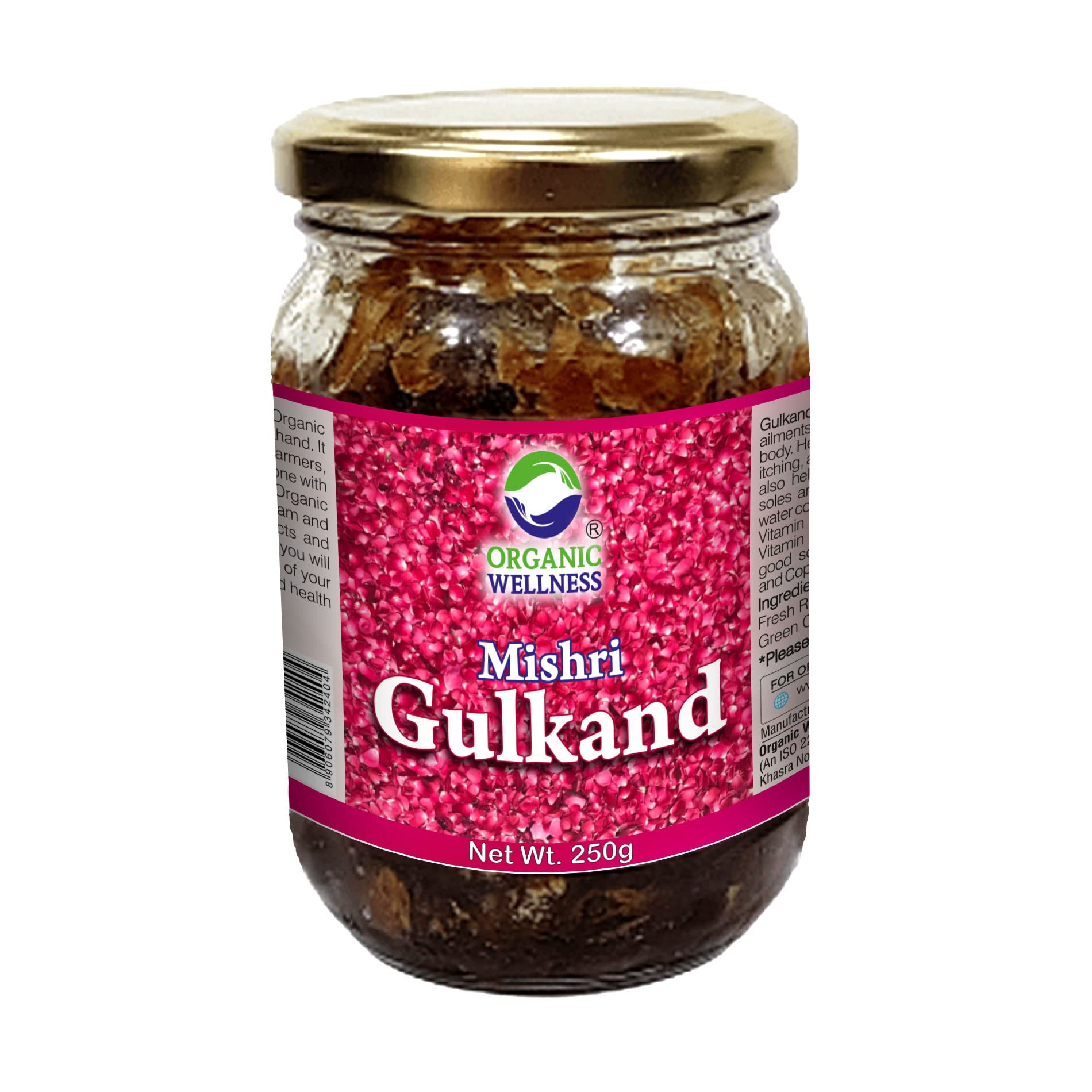 Organic Wellness Mishri Gulkand | Damask Rose Petals & Rock Sugar - Kesar Elaichi - 250 Gram (B09MKLGDRF) Amazon Price History, Amazon Price Tracker