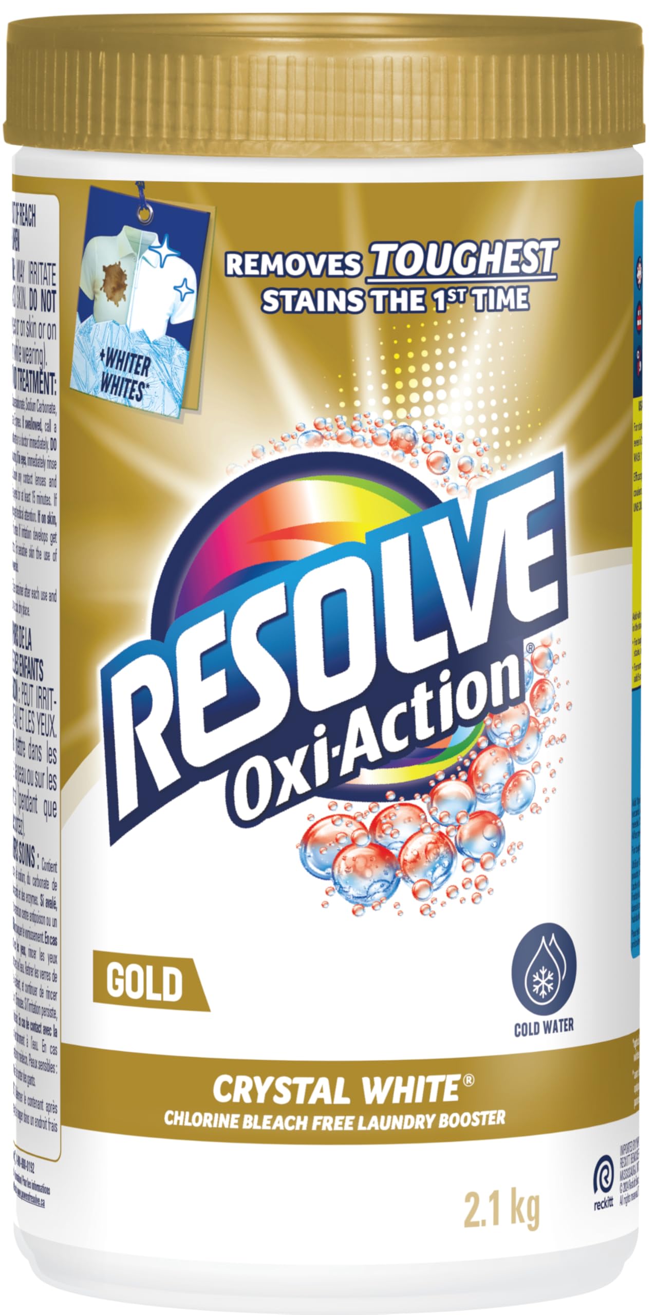 RESOLVE® In Wash Powder - GOLD Oxi-Action Crystal White 2.1 kg