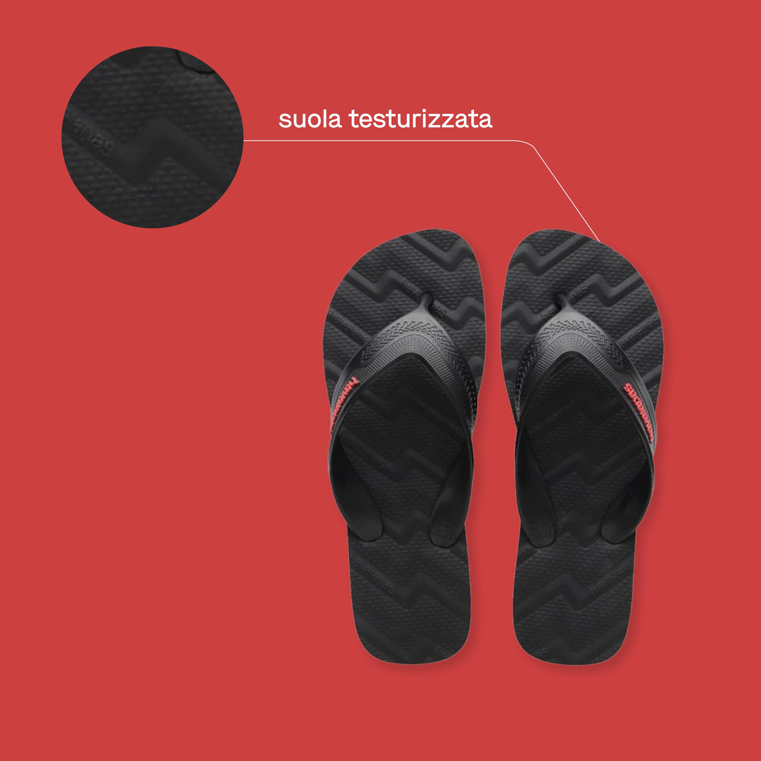Havaianas - Track Waves, Infradito Comode, Sicure E Durevoli Con Cinghie Larghe E Arrotondate E Suola Anatomica, Uomo