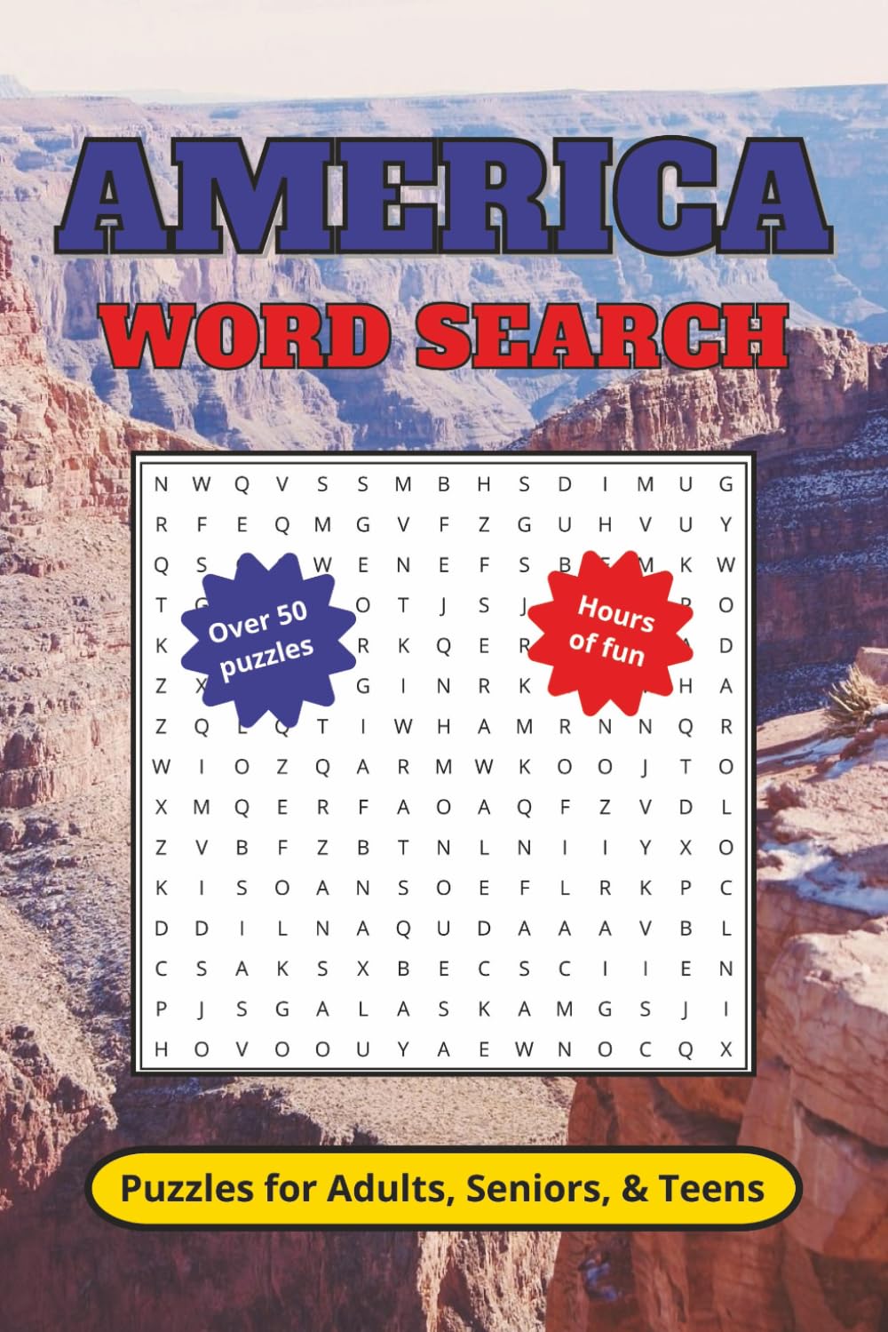 America Word Search Puzzle Book: Word searches with easy to read print about America, USA, and the United States. 6x9 inches, 50+ puzzles. Gift for ... and free times. (JC Northern Publishing)