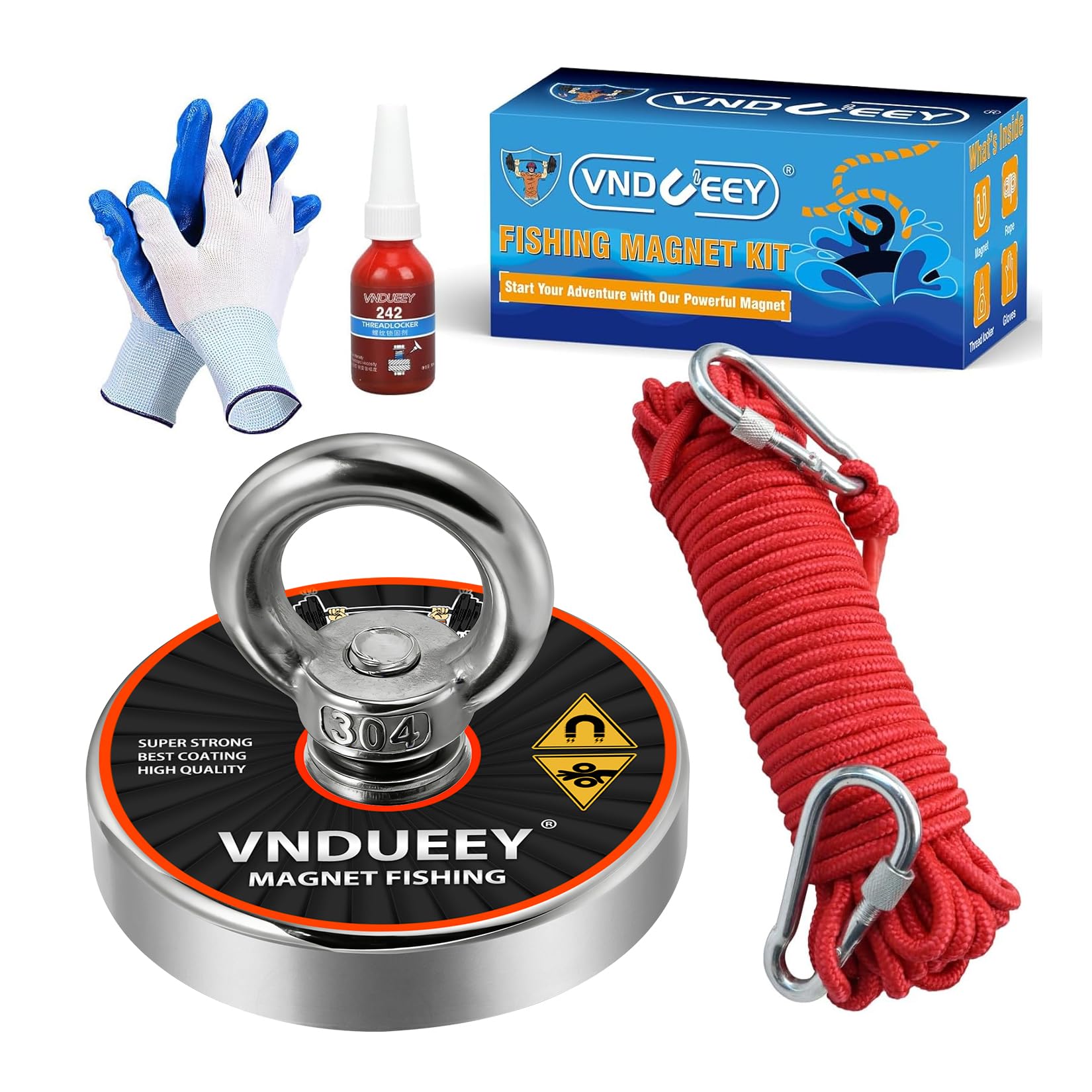 Amazon.com: VNDUEEY Magnet Fishing Kit, 500Lbs(227Kg) Fishing
