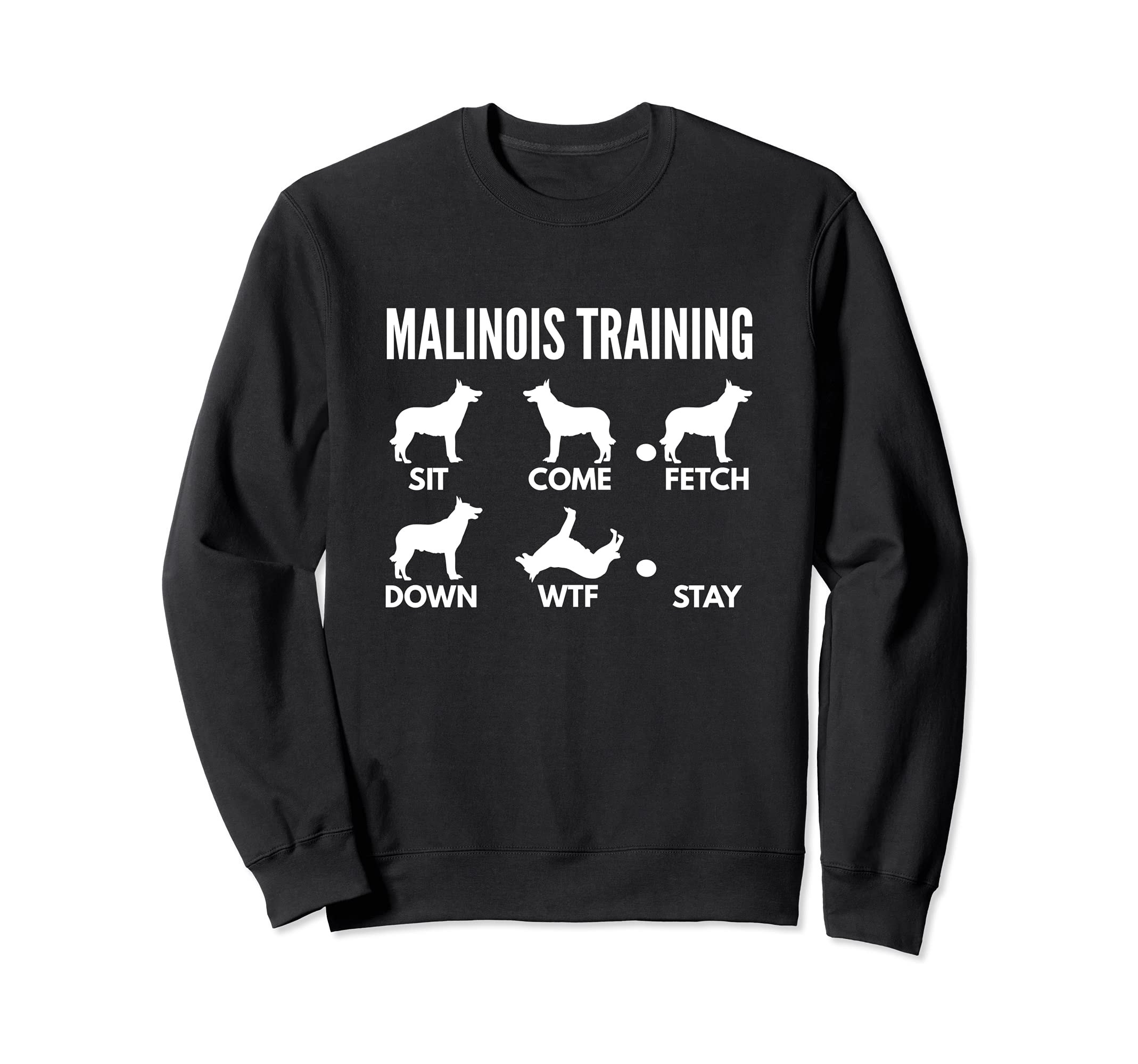 Malinois Training - Belgian Malinois Tricks Sweatshirt, Black