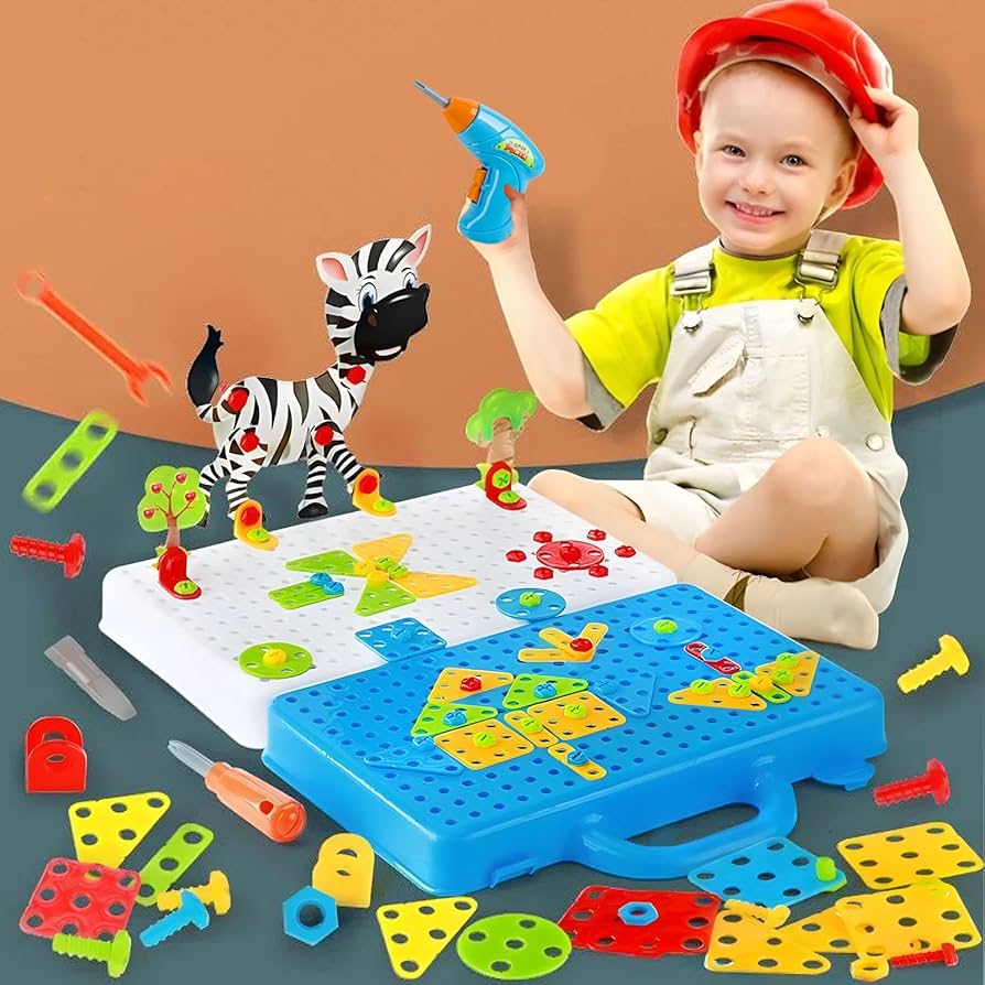 Amazon | Luganud 電動ドリルパズル、パズルドリル、ドライバー